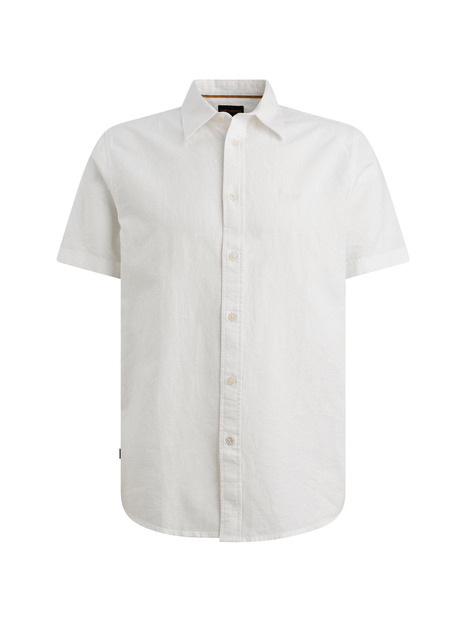 Short Sleeve Shirt 2 tone Cotton/L, Bright White #1