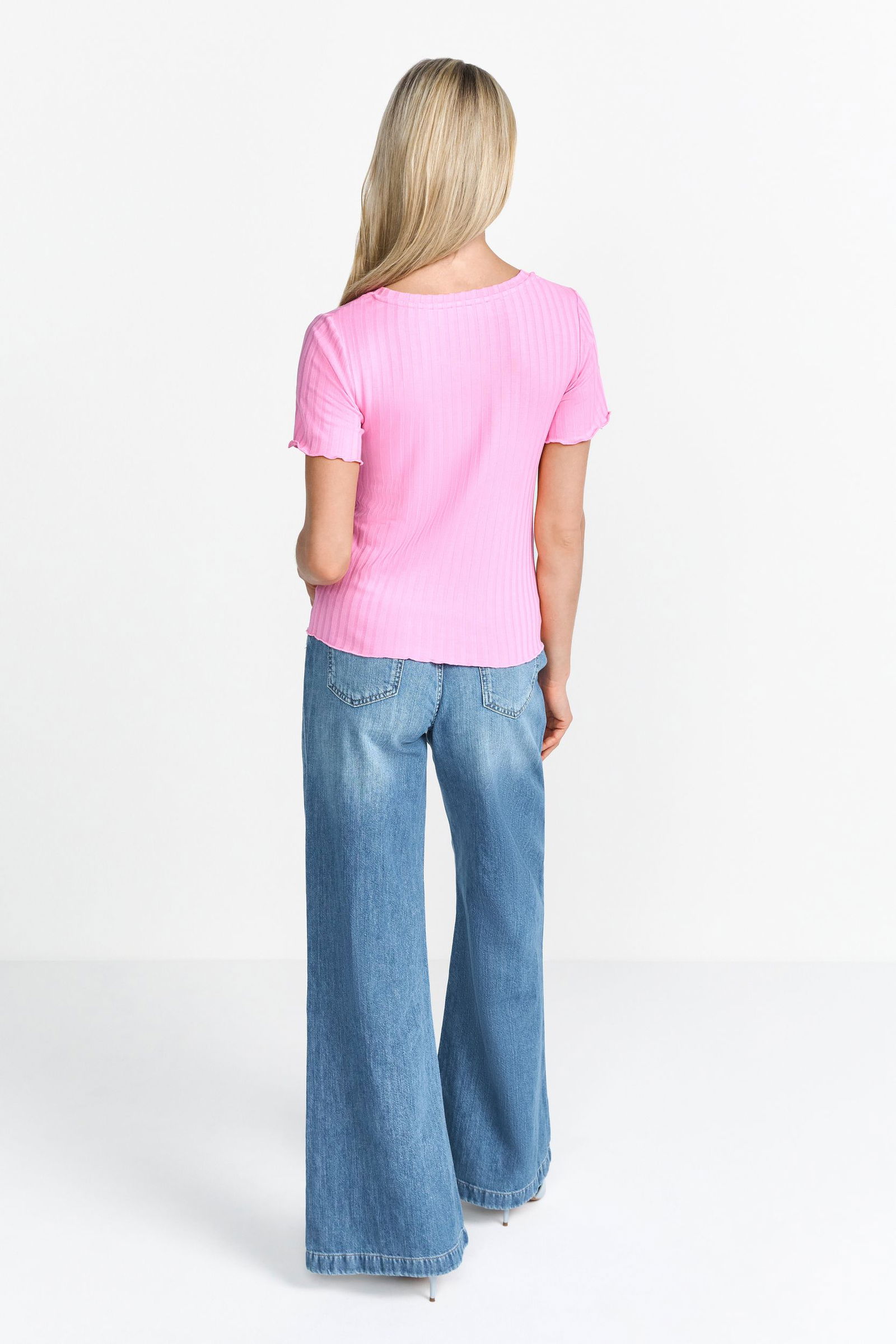  |  Rib T- Shirt, bubblegum pink | XL | bubblegum pink