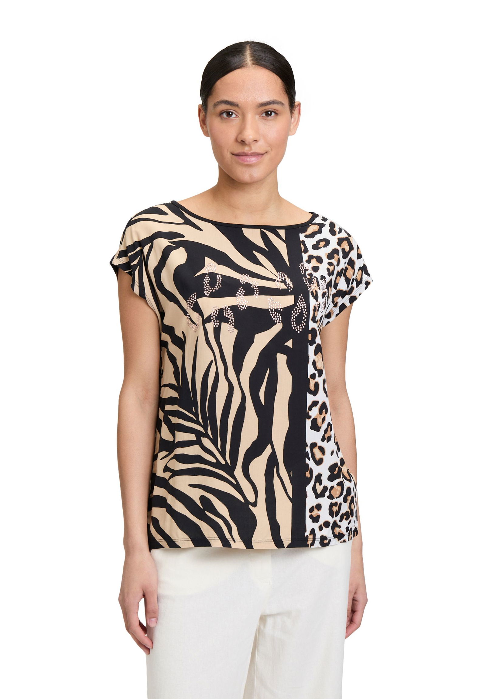 Betty Barclay |  Casual-Shirt | 42 | schwarz/braun