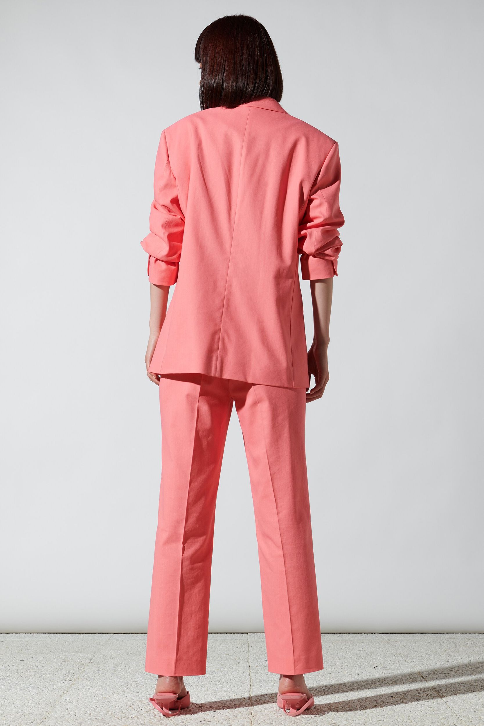 Gabardine-Blazer, tulip rose