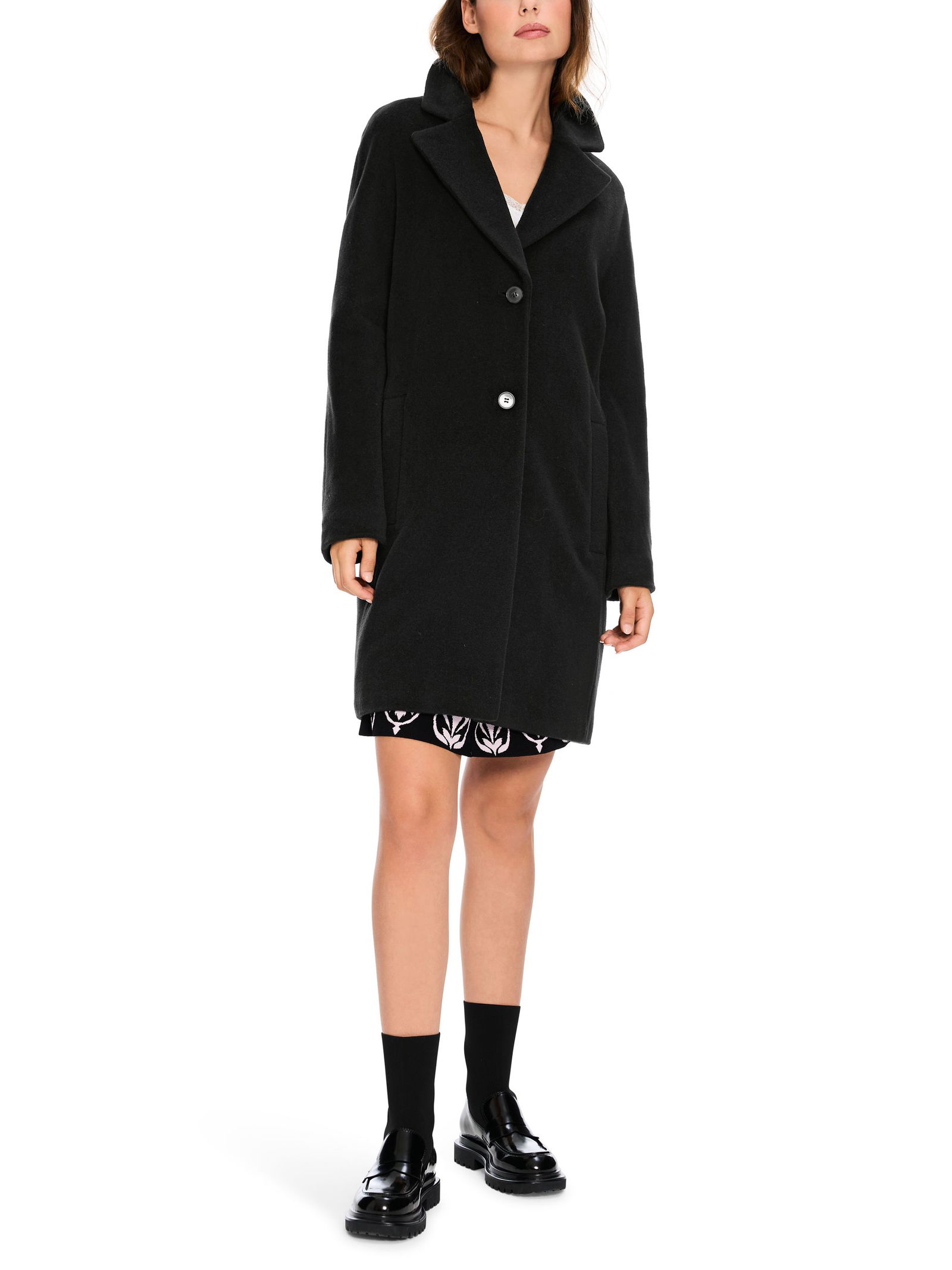 55ced8fbc977777f2cf2dc8220b78a9d Marc Cain Additions |  Marc Cain Additions Wollmantel  | 44 | black