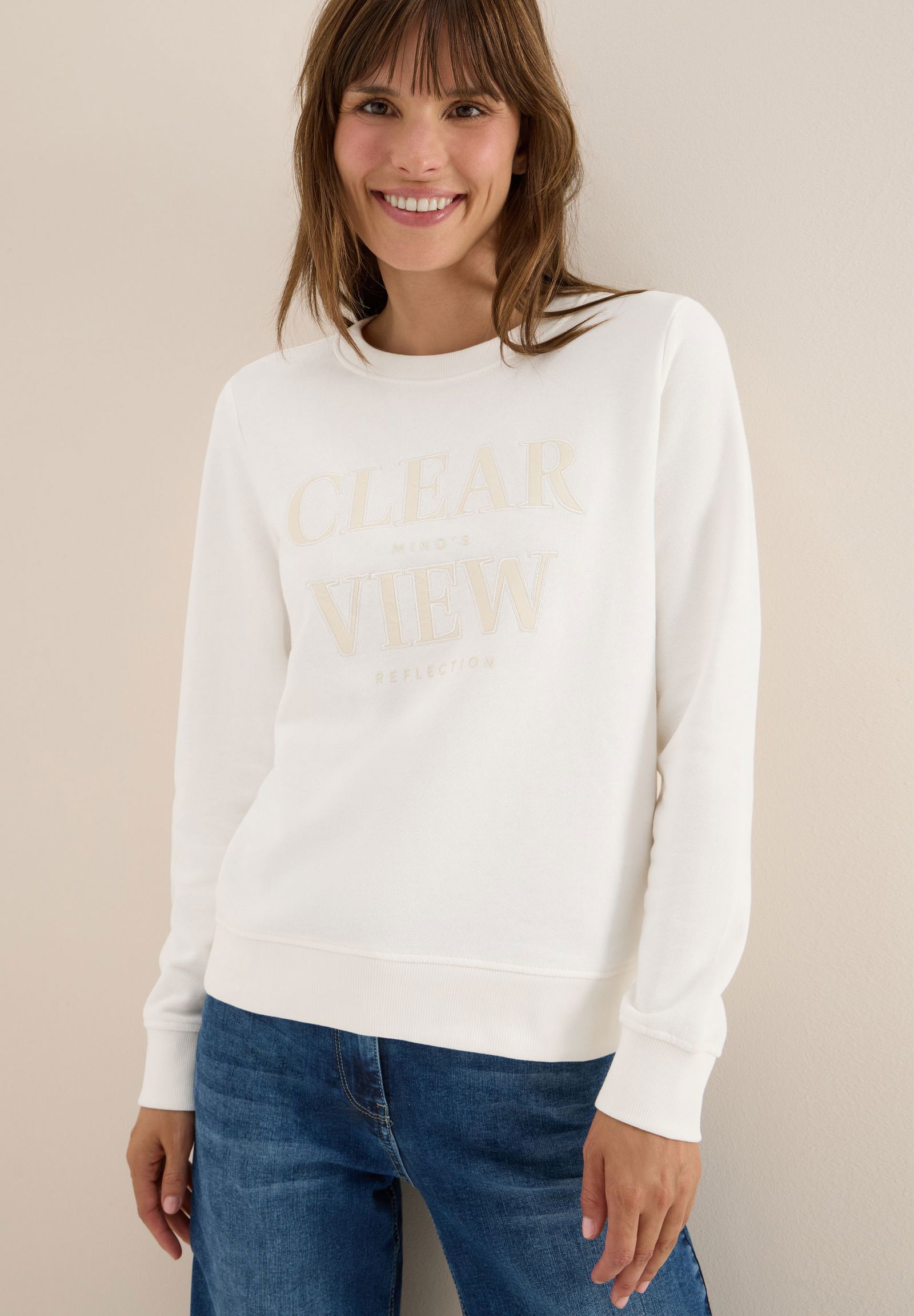 CECIL | CECIL Sweatshirt | XXL | vanilla white