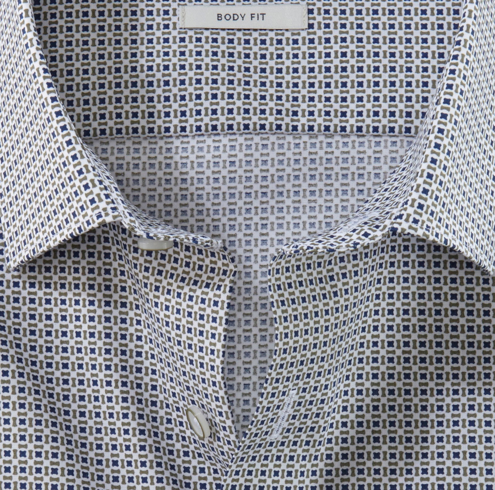 Olymp |  Olymp Hemd Modern Fit  | 42 | oliv