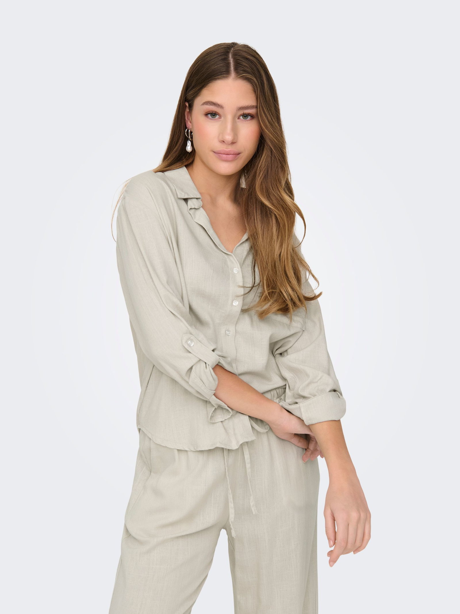 JDY |  JDY Druckbluse  | S | moonbeam