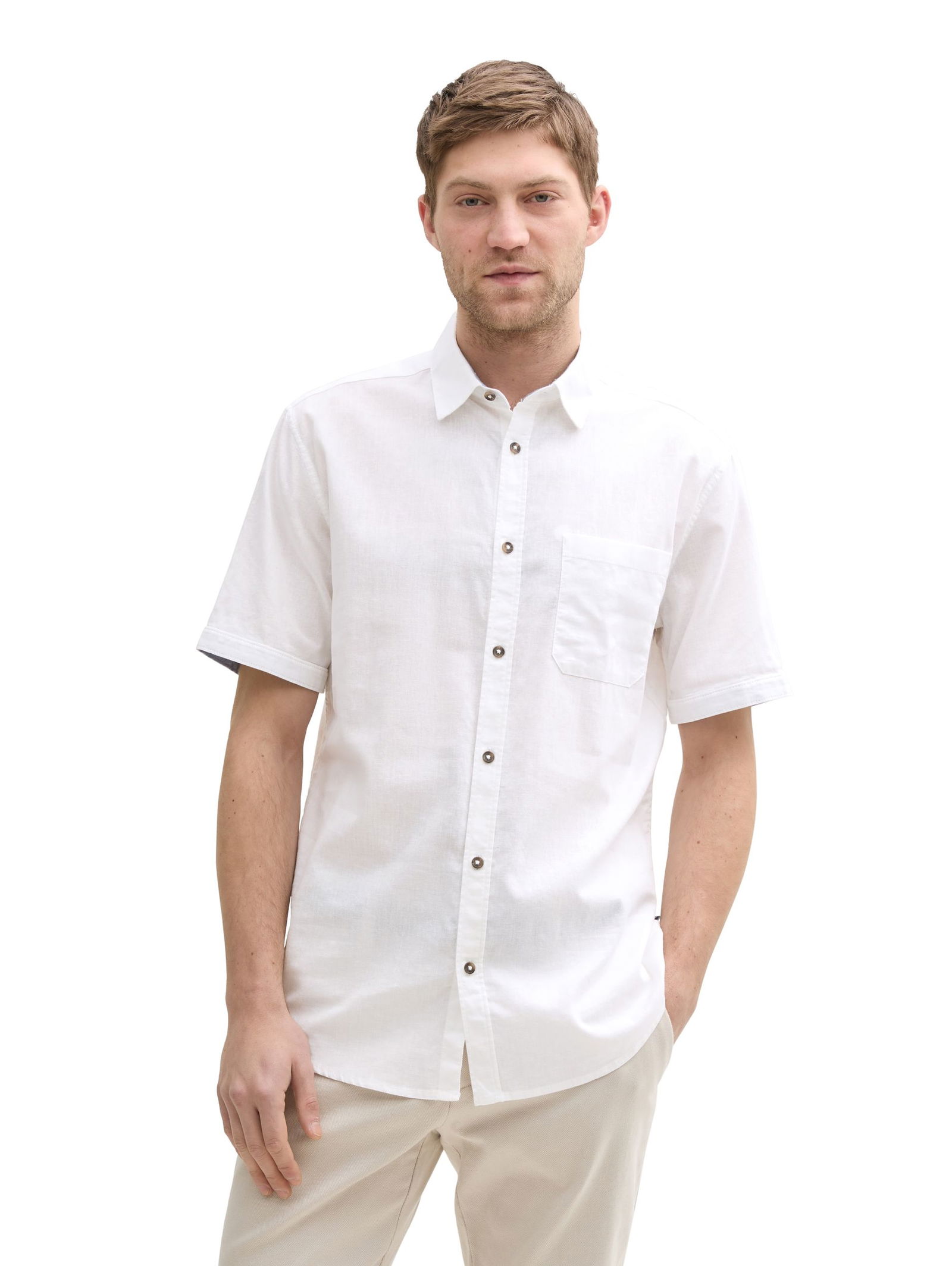 Tom Tailor | Tom Tailor Hemd Slim Fit | L | white