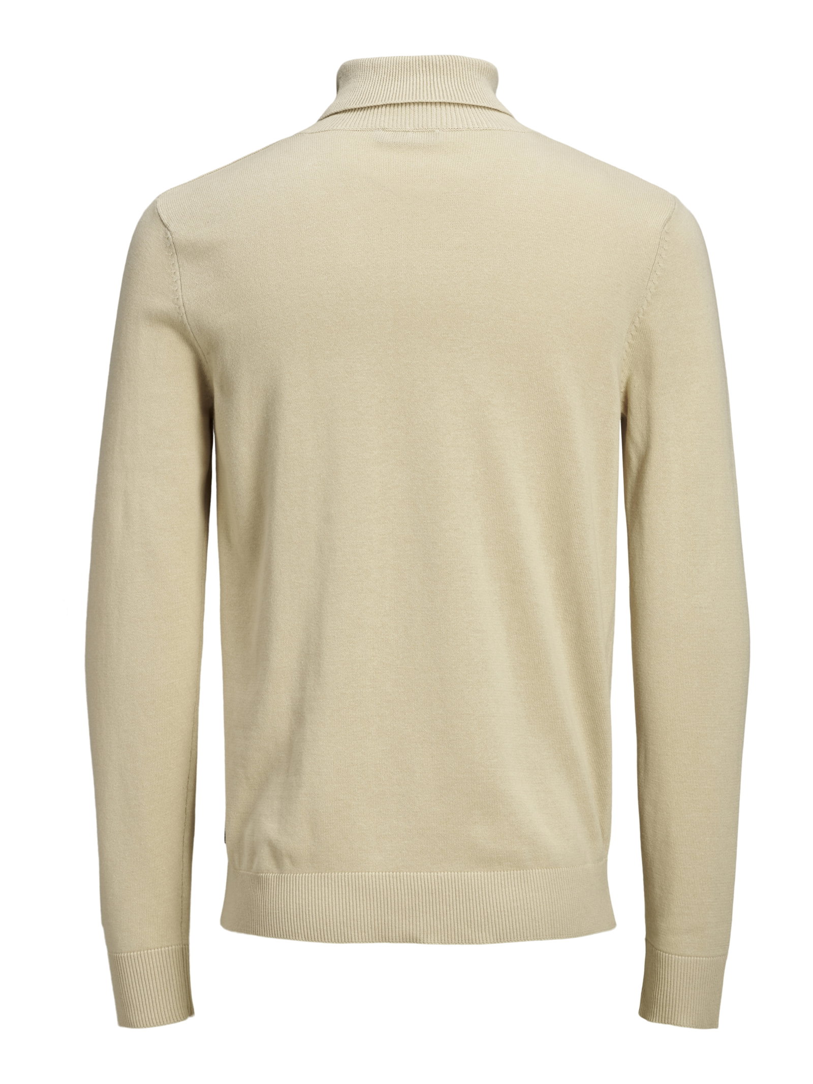 JJEEMIL KNIT ROLL NECK NOOS, Oatmeal/Melange #2