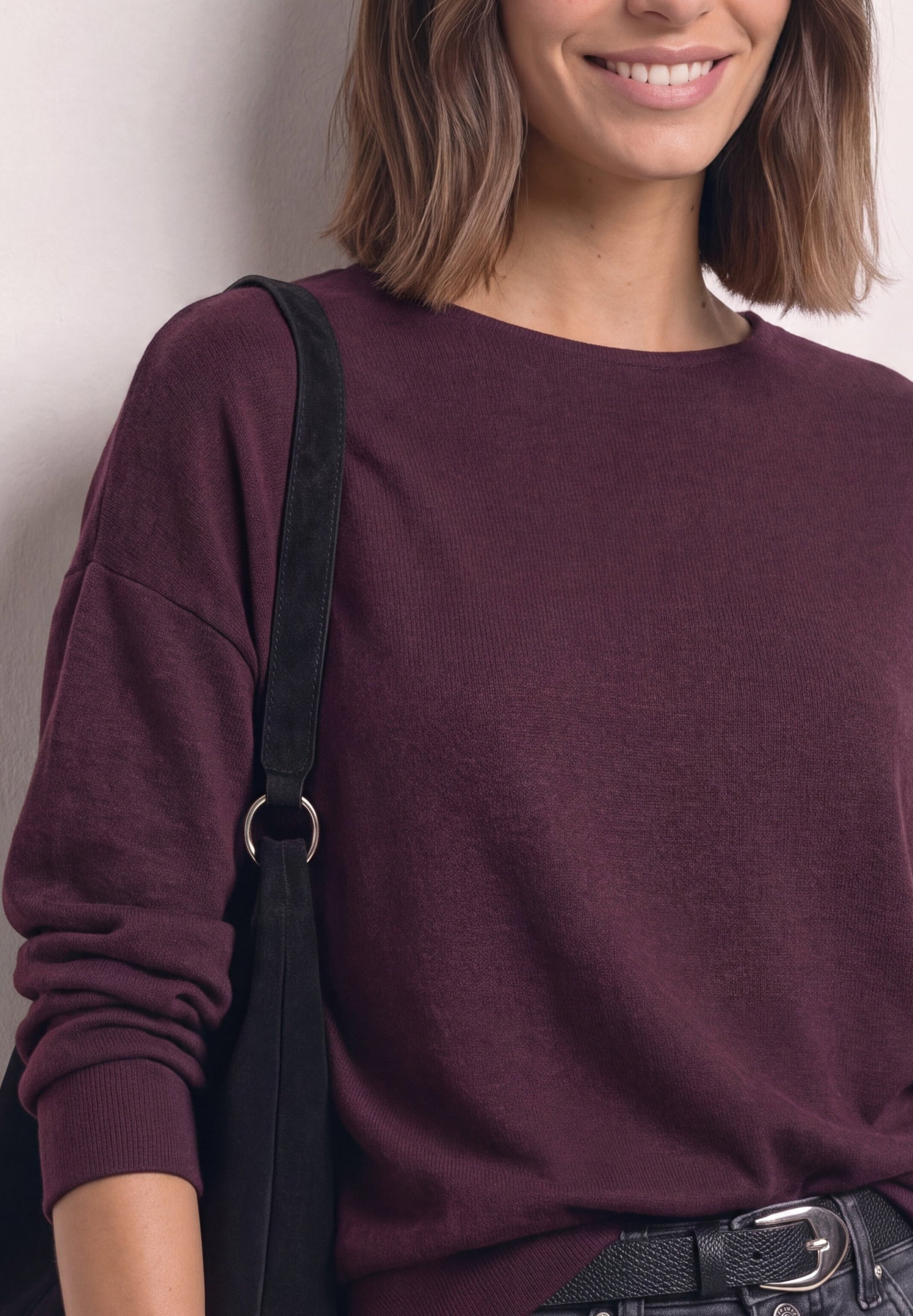 LTD QR soft shirt w.bottom cuf, rustic rouge mel. #6