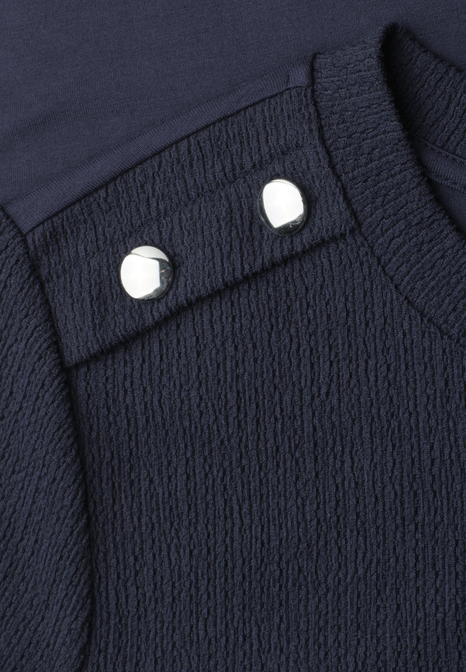 structure shirt w.deco buttons, darkest blue #2