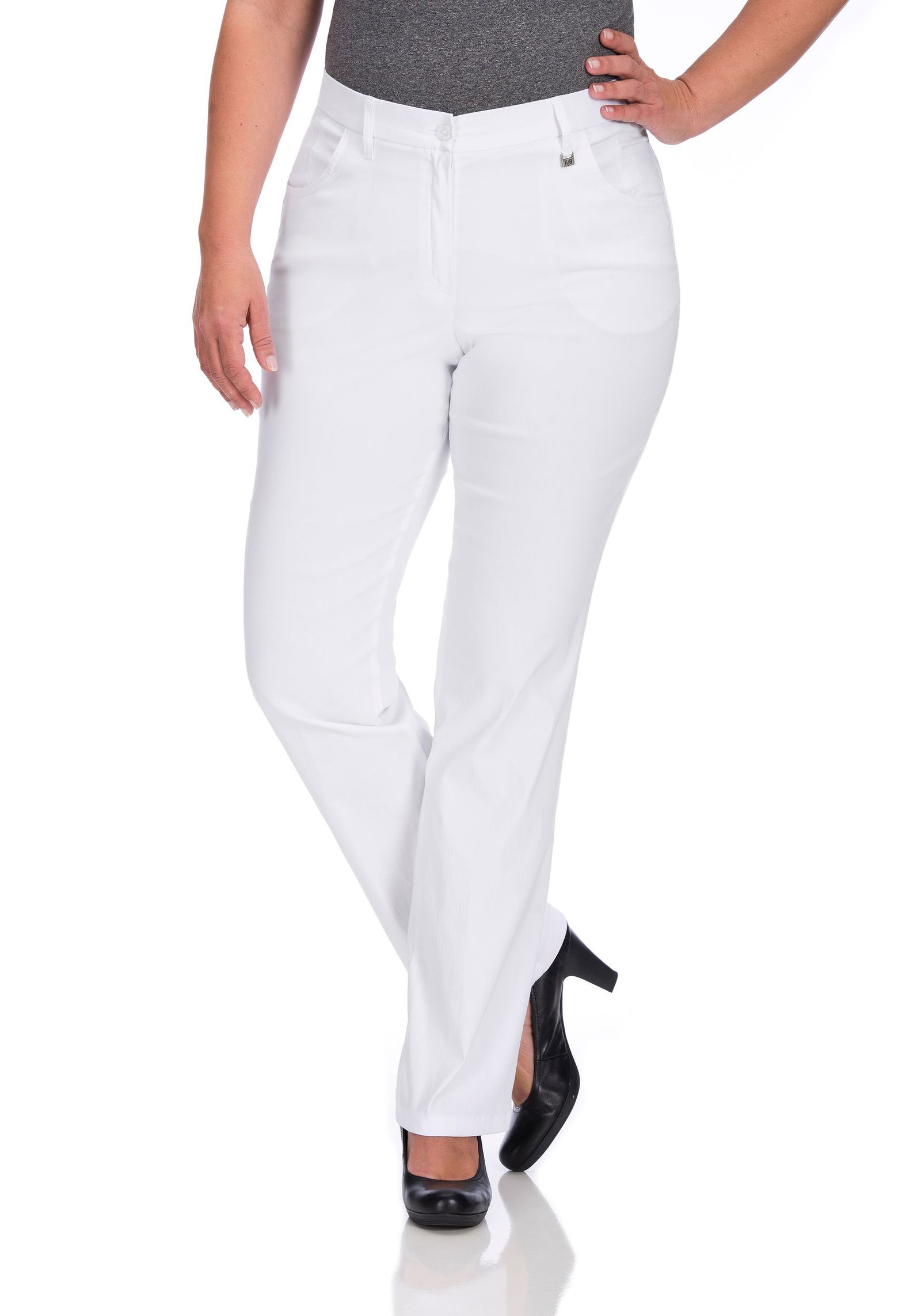 KjBrand | KJ Brand Basic Hose "Betty" | 52 | grau