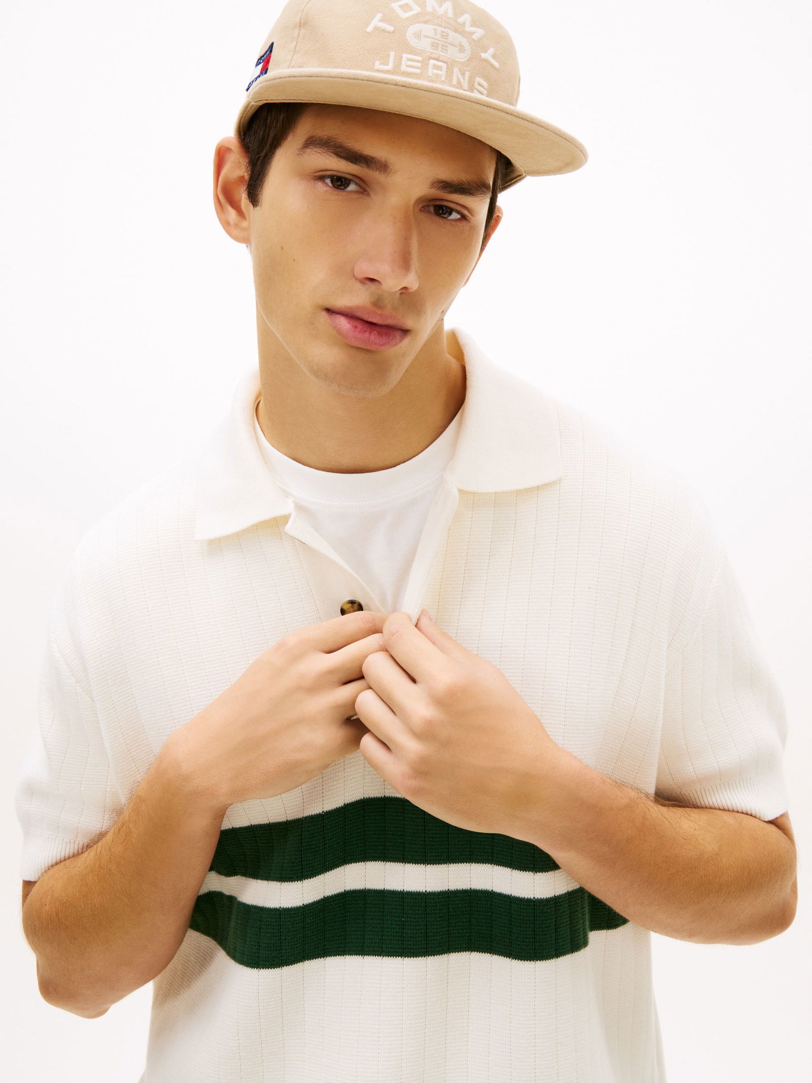 Tommy Jeans |  Tommy Jeans Poloshirt  | L | ancient white