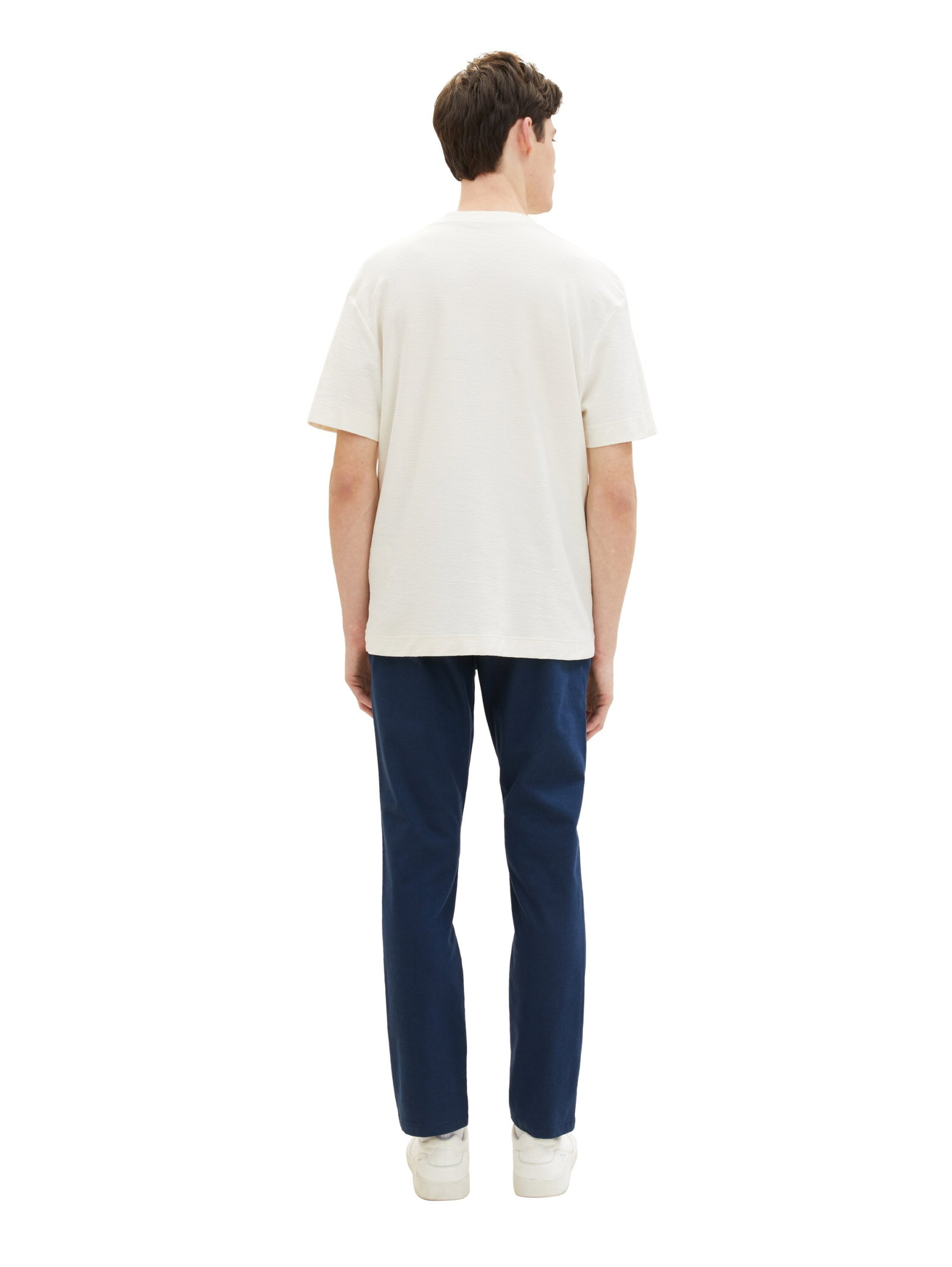 slim chino with belt, navy mini houndstooth #6