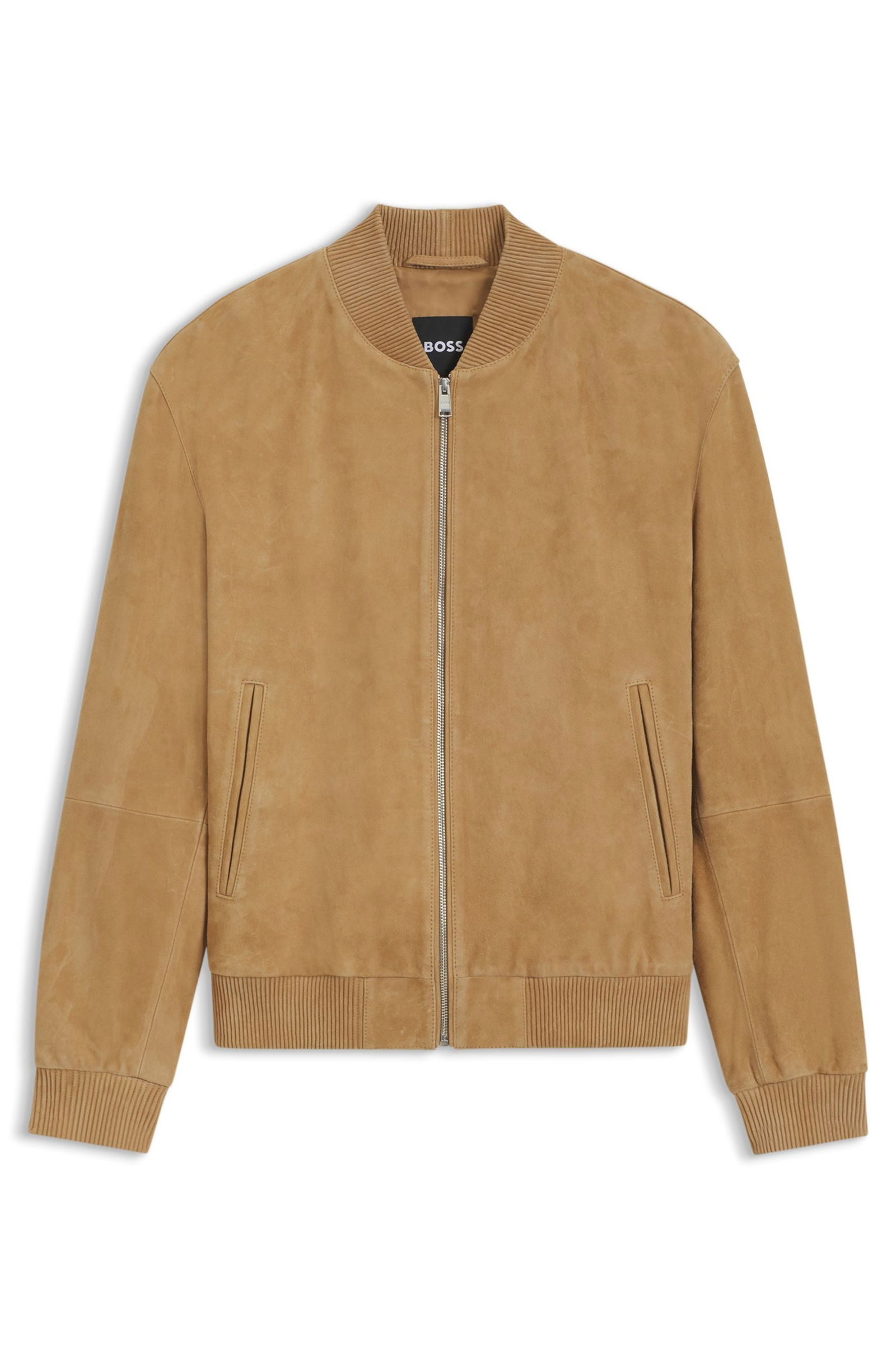 BOSS Black |  BOSS Black Lederjacke  | 56 | beige