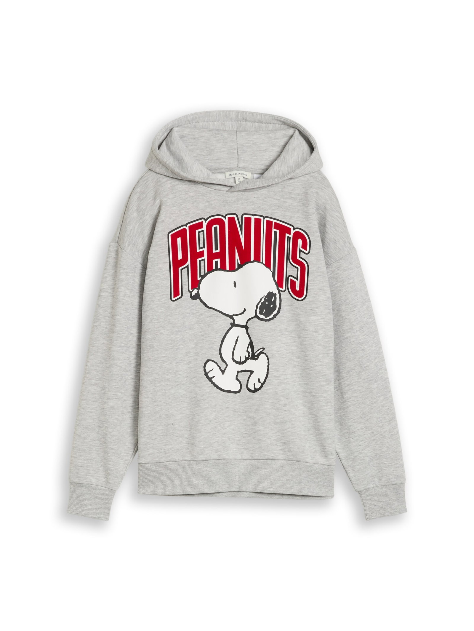 Peanuts oversize printed hoodi, Light Stone Grey Melange #1