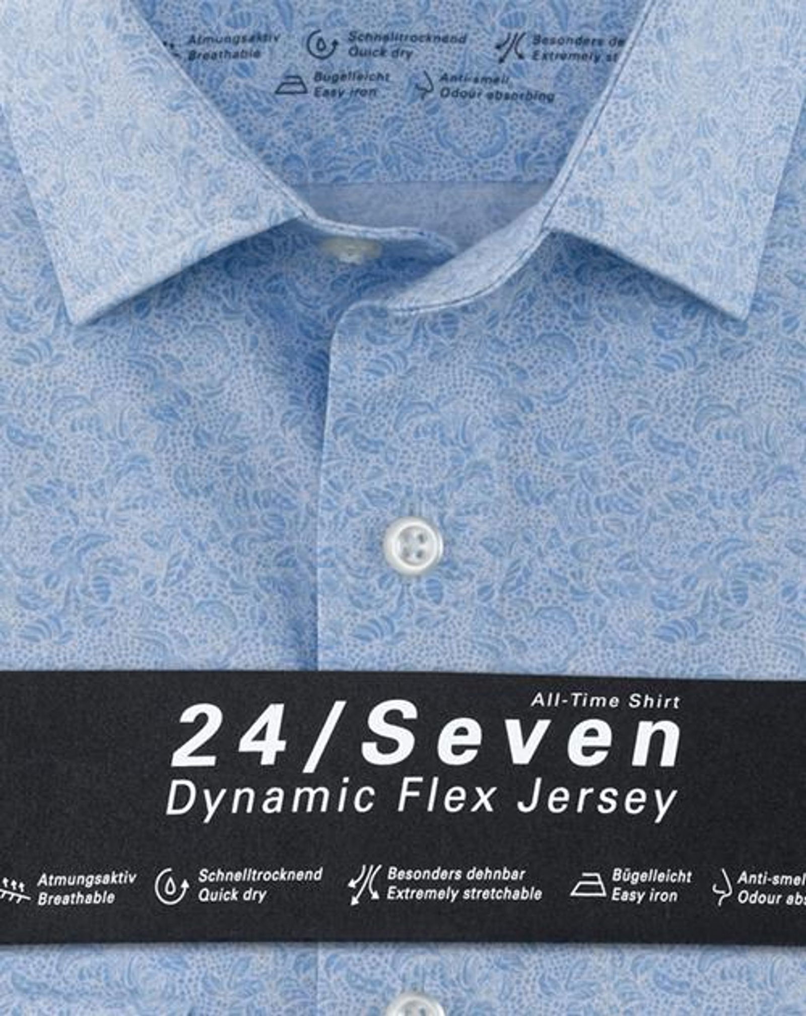 Olymp |  Olymp Hemd Modern Fit  | 45 | bleu