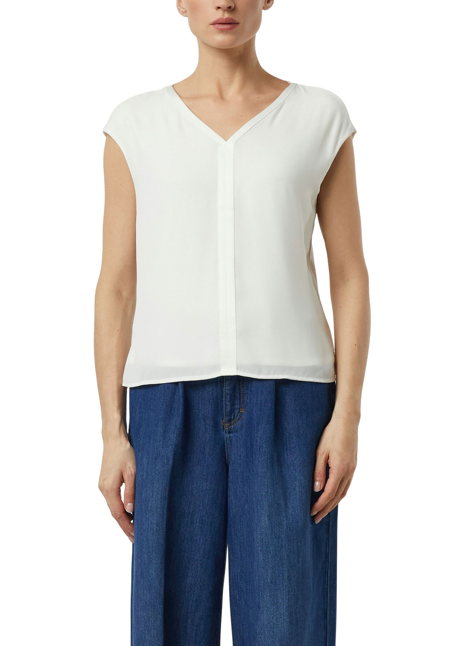 Comma |  Comma Blusentop  | 44 | weiß