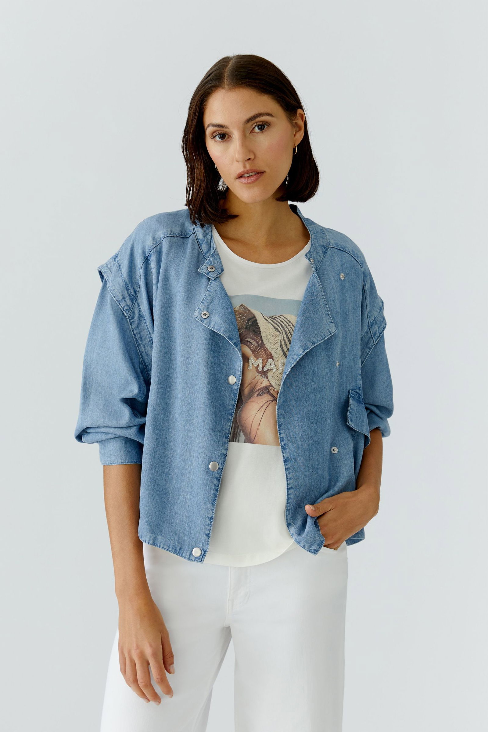 cf303d21ac58ad557c7305ee3c6ce3c6 Oui | Oui Jeansjacke | 34