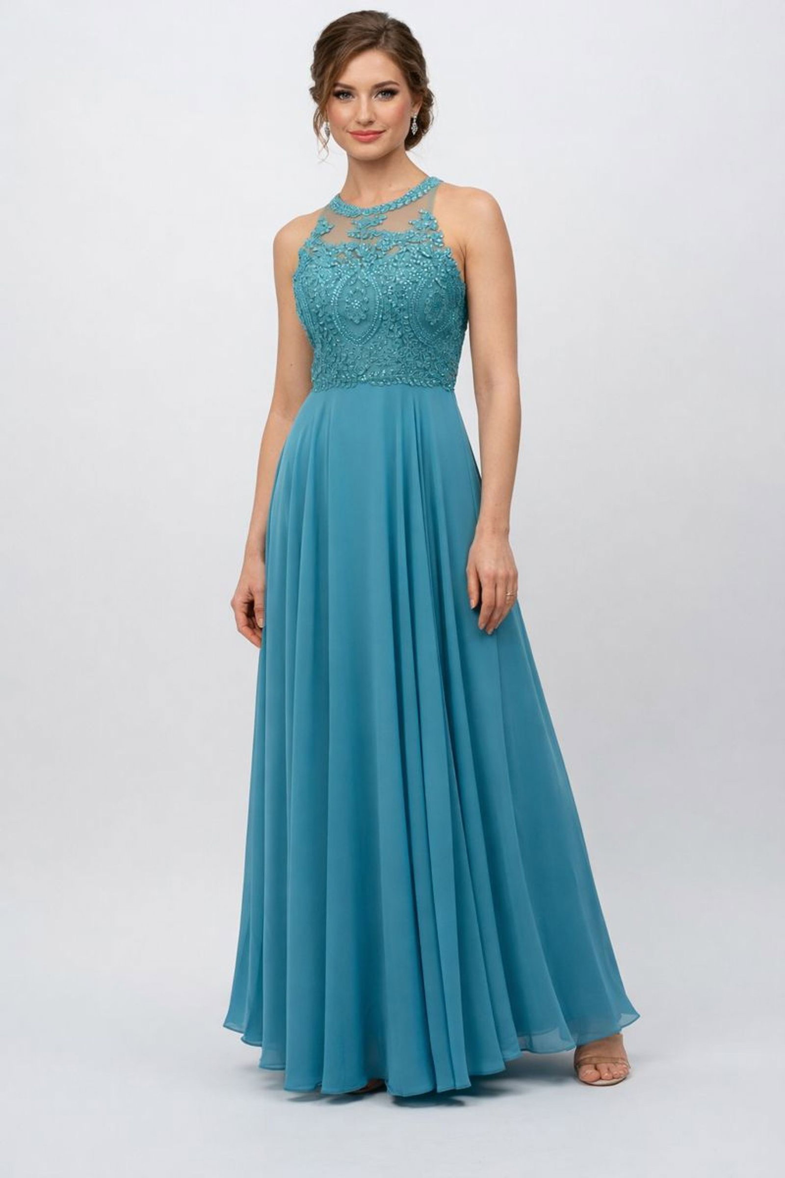 9f950a023511fd4fa6c32313c354a299 Mascara London | Mascara London Langes Kleid | 36 | Blau