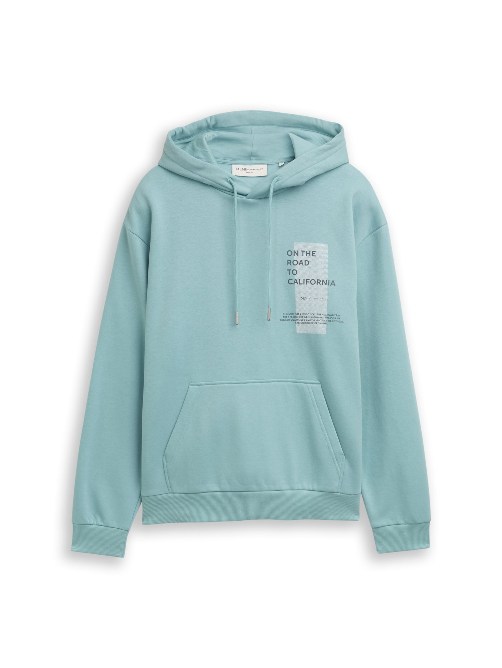 printed hoodie, dusty horizon mint #1