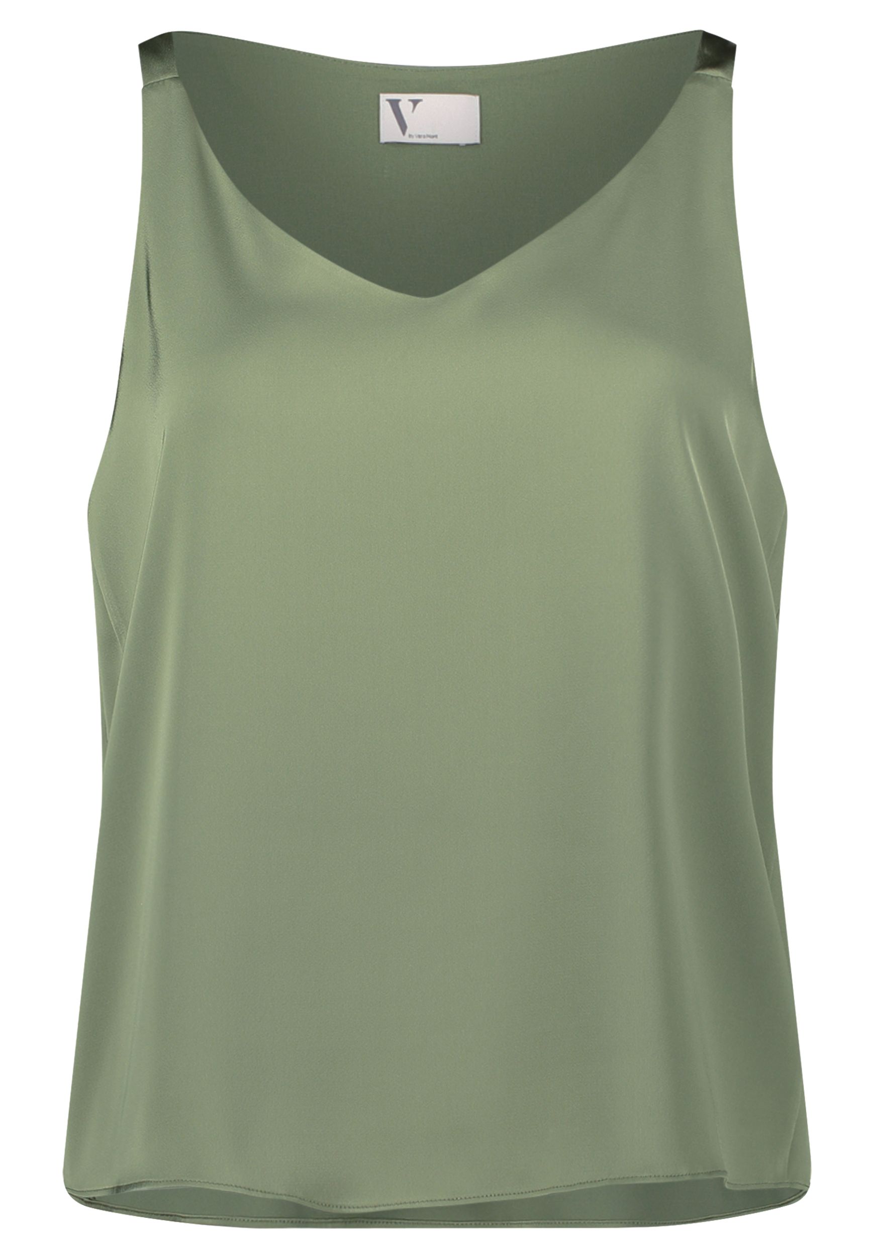 V by Vera Mont |  Satin-Bluse | 40 | autumn green