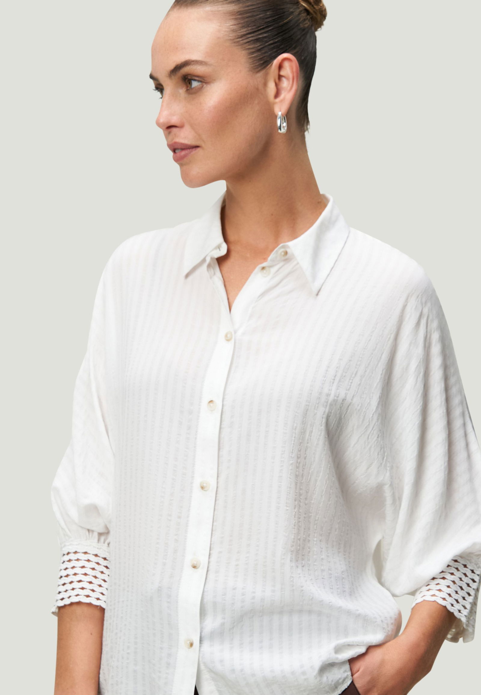 Zero | Zero Druckbluse | 40 | offwhite