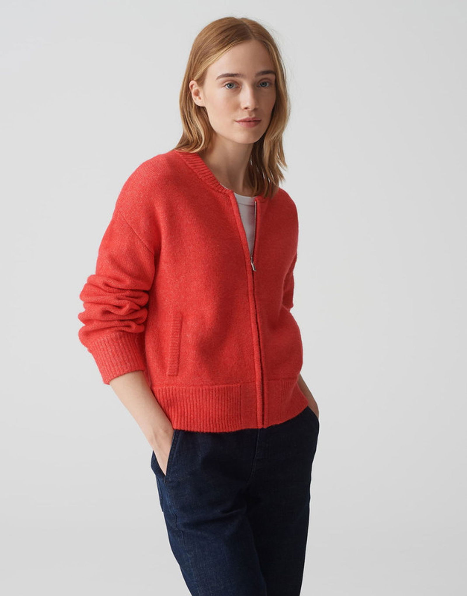 Opus | Opus Strickjacke | Cardigan | L | sweet red