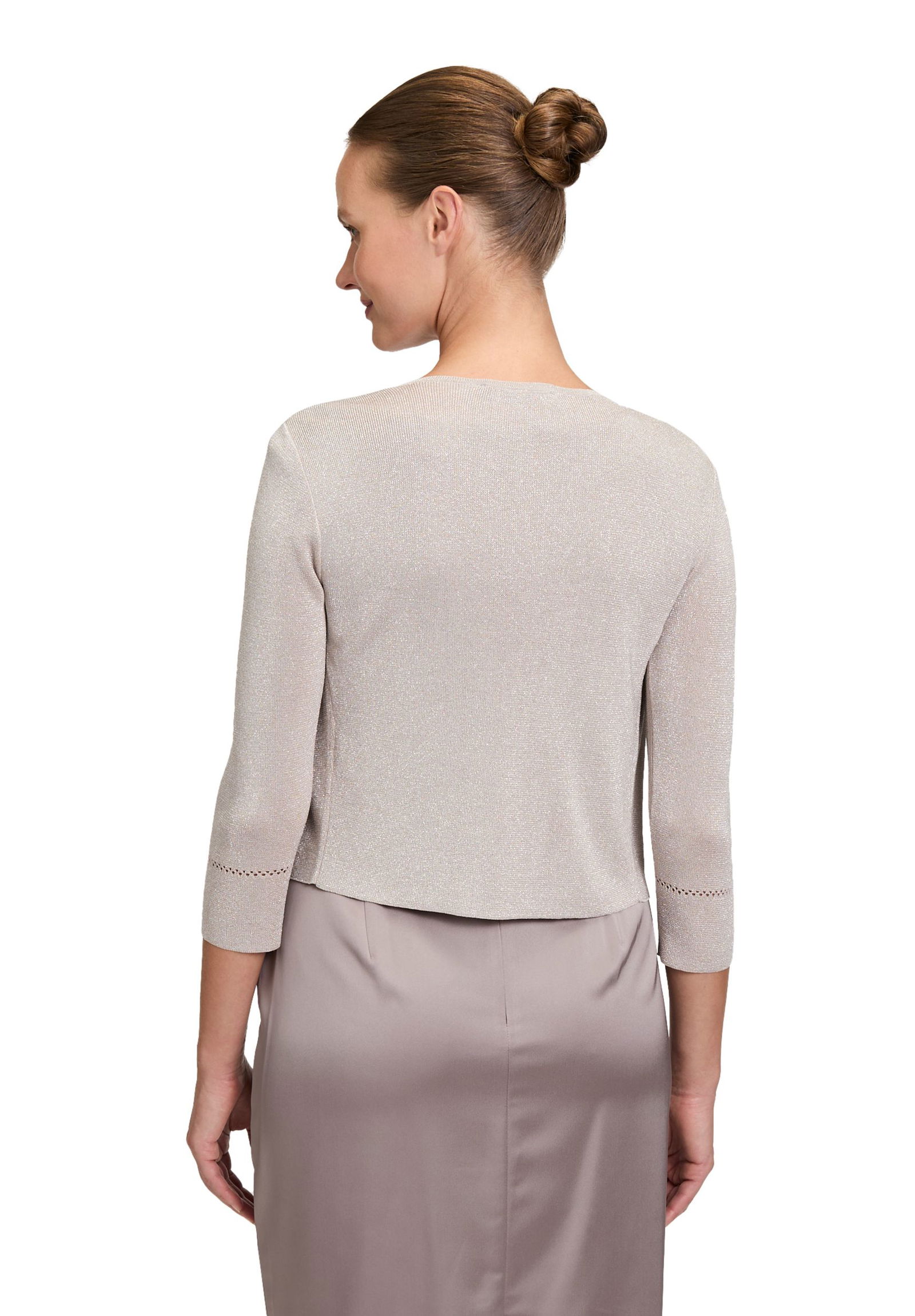 Vera Mont | Vera Mont Strickbolero | S | silver/beige