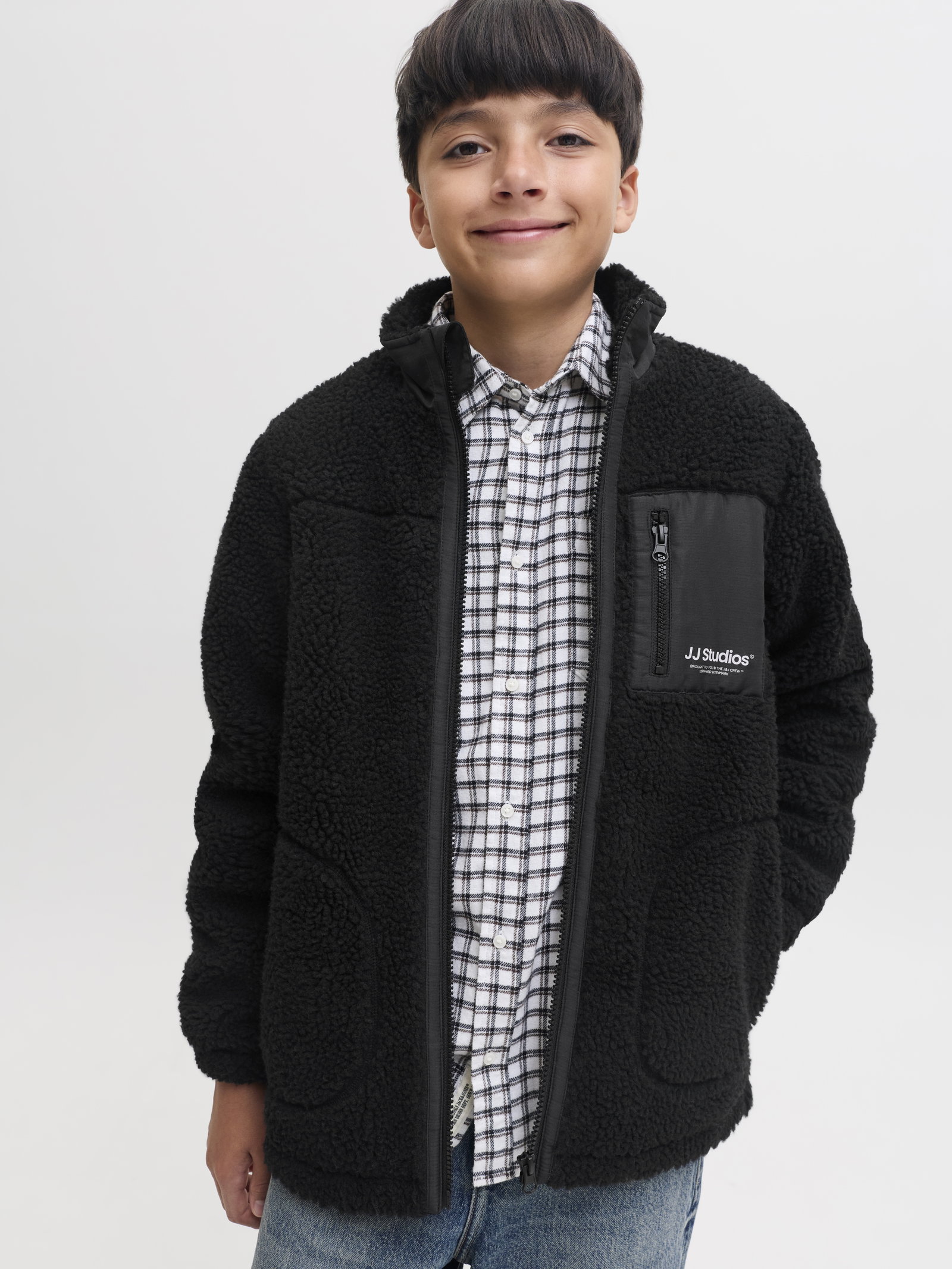 JJESOHO TEDDY JACKET AW26 JNR, Black #6
