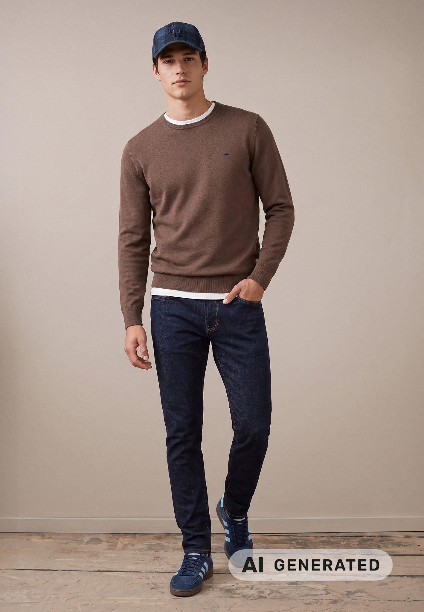 O-Neck, Superfine, dark chocolate #2