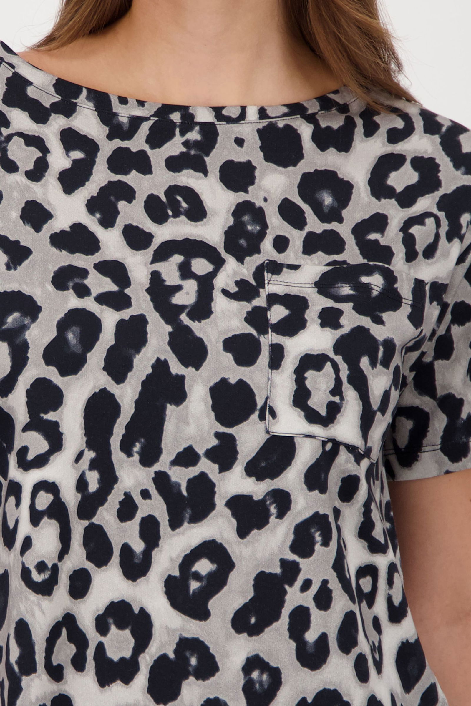 Monari | T-ShirtT-Shirt, greige gemustert | 46 | light sand ringel
