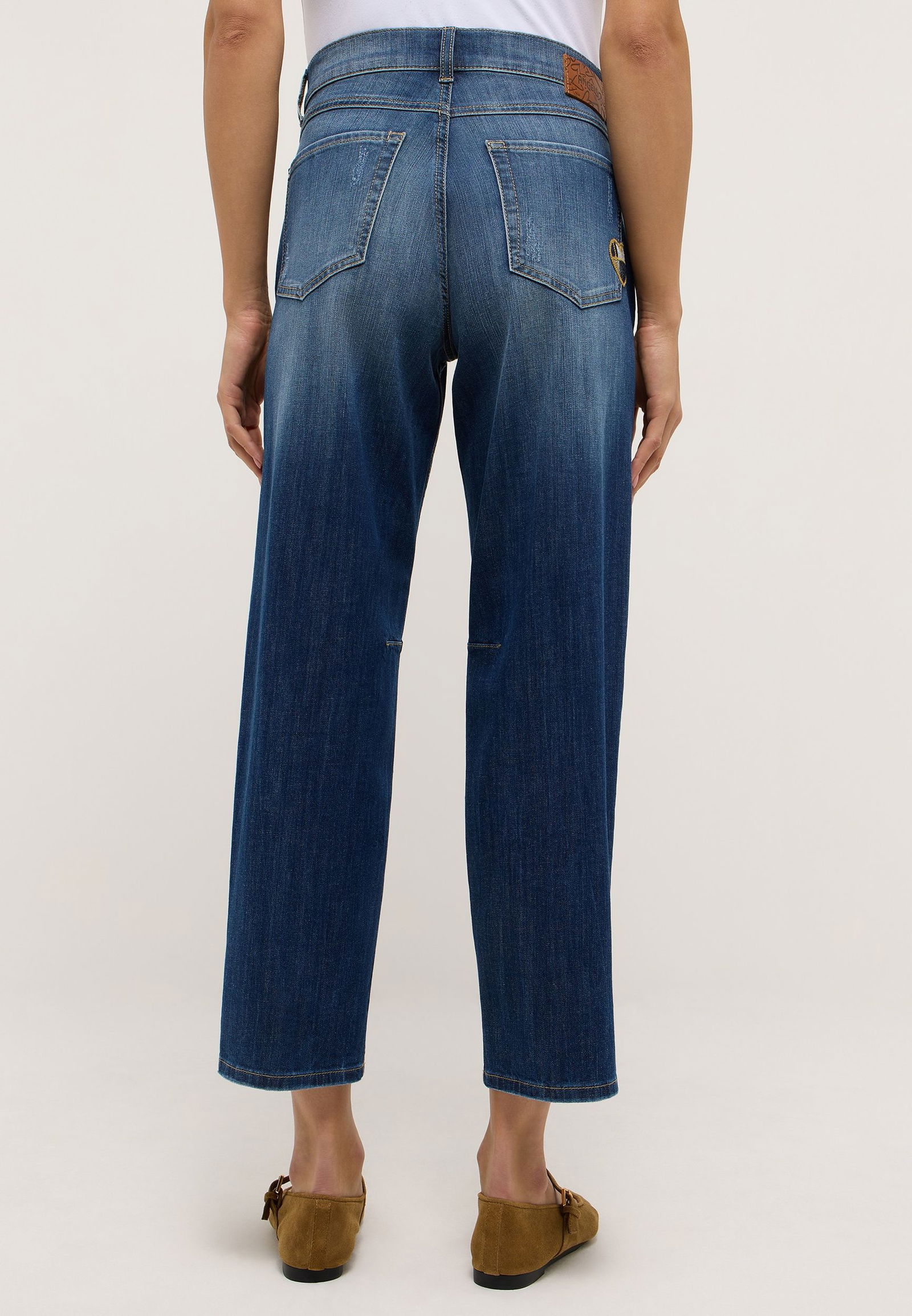 Angels |  Angels Boyfriend Jeans  | 36/28 | mid blue used destroyed