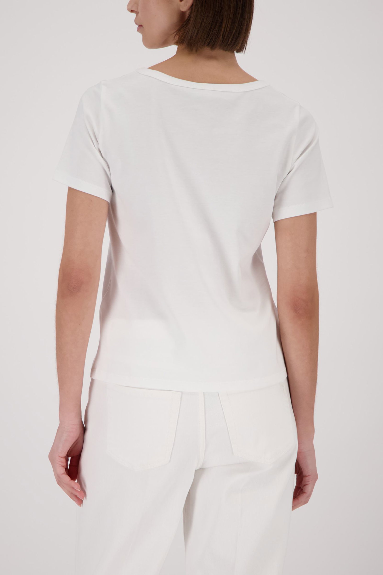 Monari |  T-Shirt, champagne beige | 36 | off-white