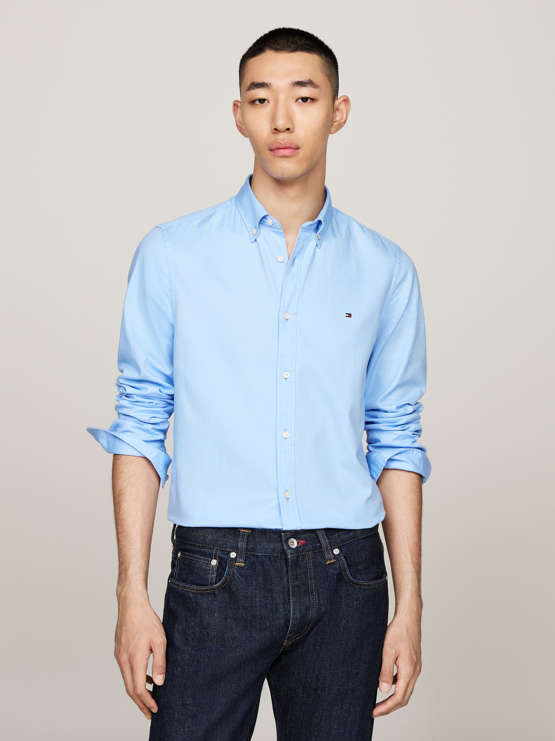 Tommy Hilfiger |  Tommy Hilfiger Hemd Regular Fit  | XXL | vessel blue