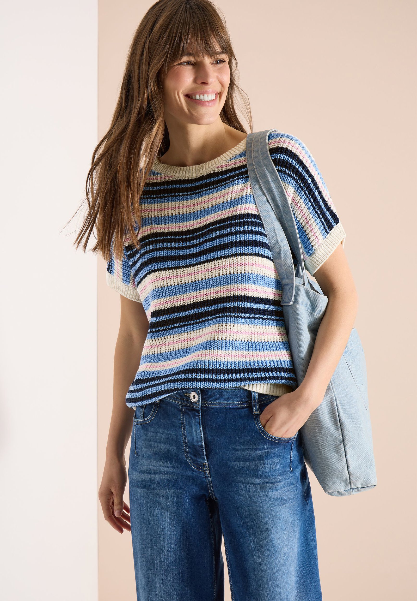 CECIL |  CECIL Pullover  | L | universal blue