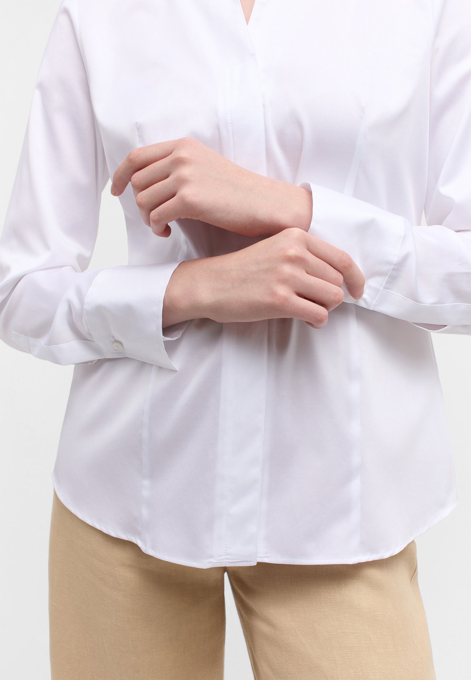 Eterna Bluse Satingewebe Langarm #3