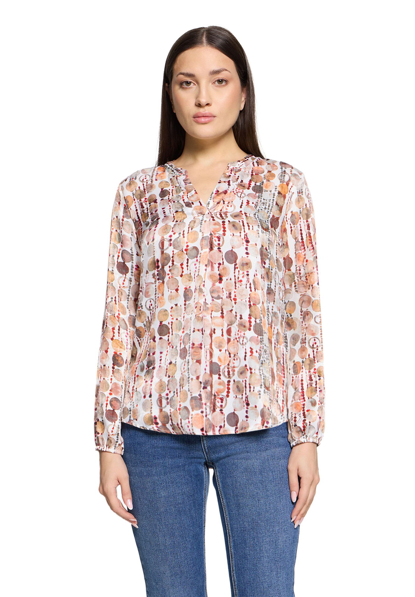 Cartoon |  Cartoon Druckbluse  | 40 | brown/red