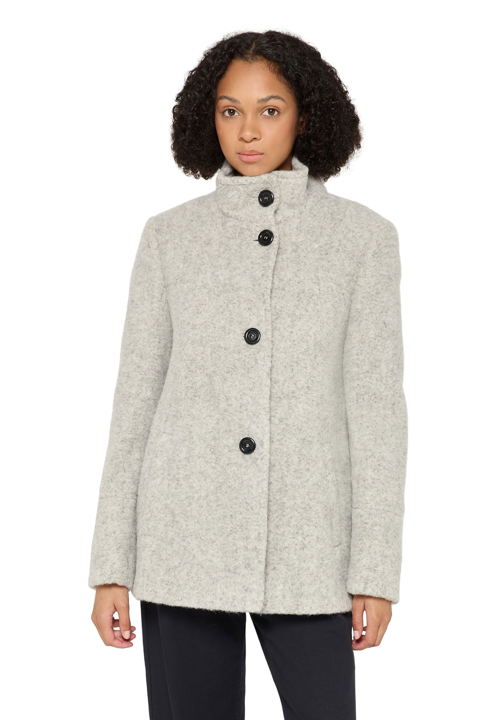 Saint Jacques |  Saint Jacques Wolljacke  | 36 | light silver melange