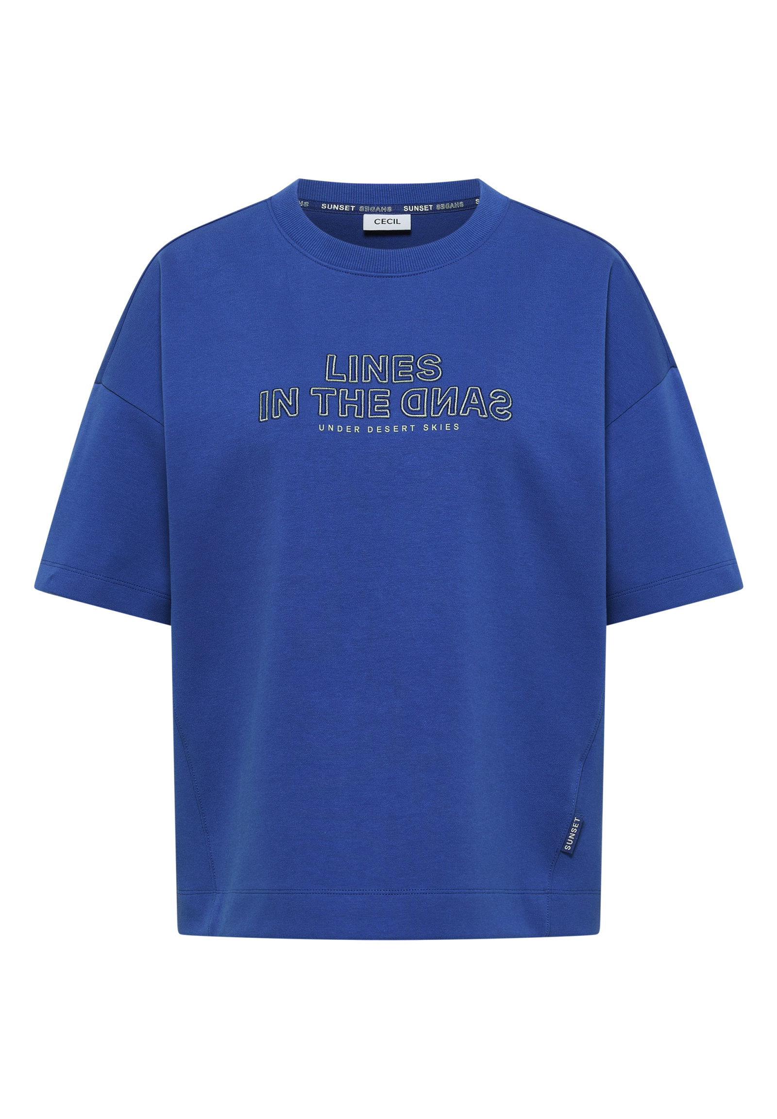 Sweatshirt w. Embroidery, deep river blue #1