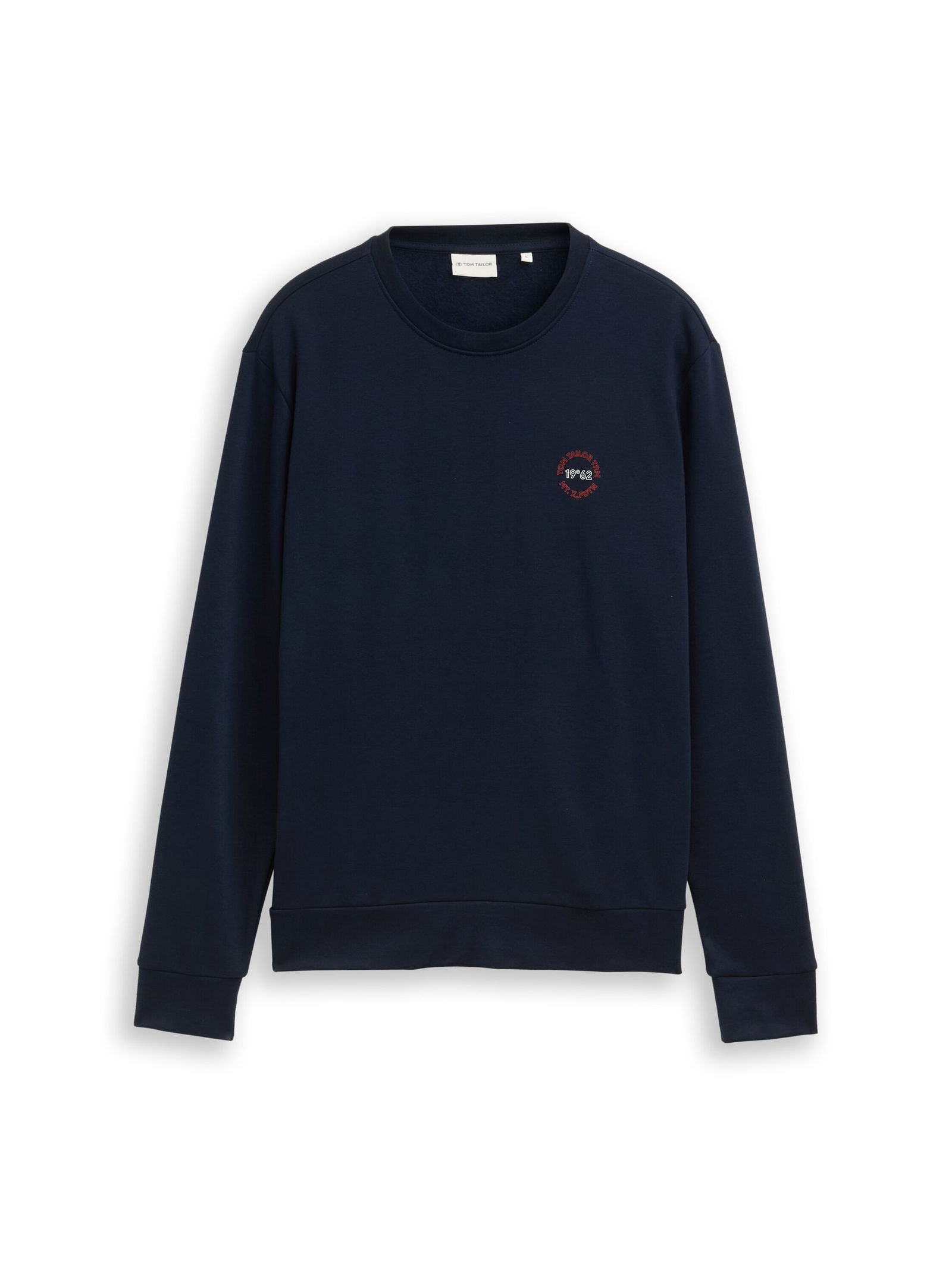  | printed crew neck sweater, sky captain blue | M | sky captain blue