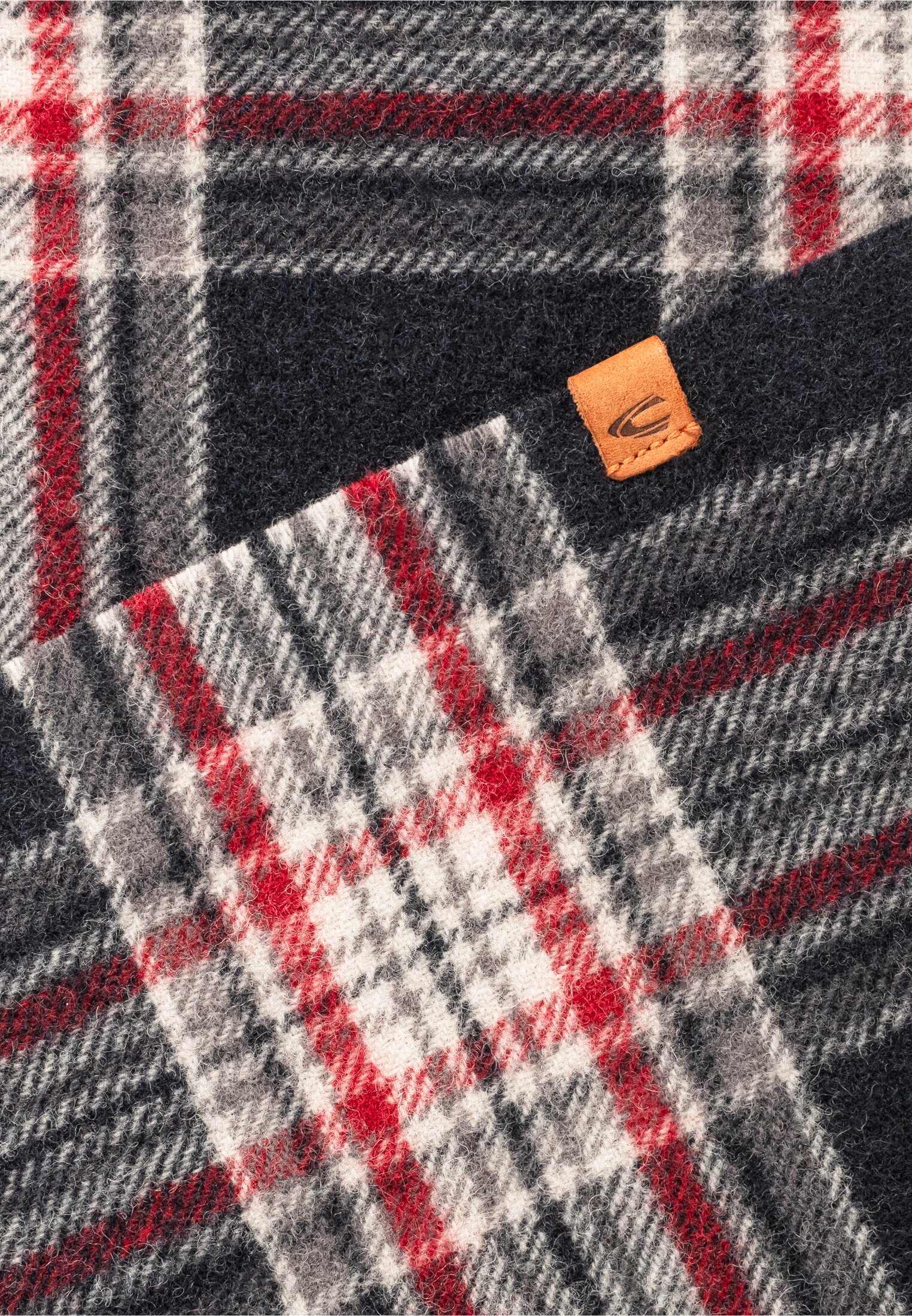 Small Blanket Scarve, Amber Red #3
