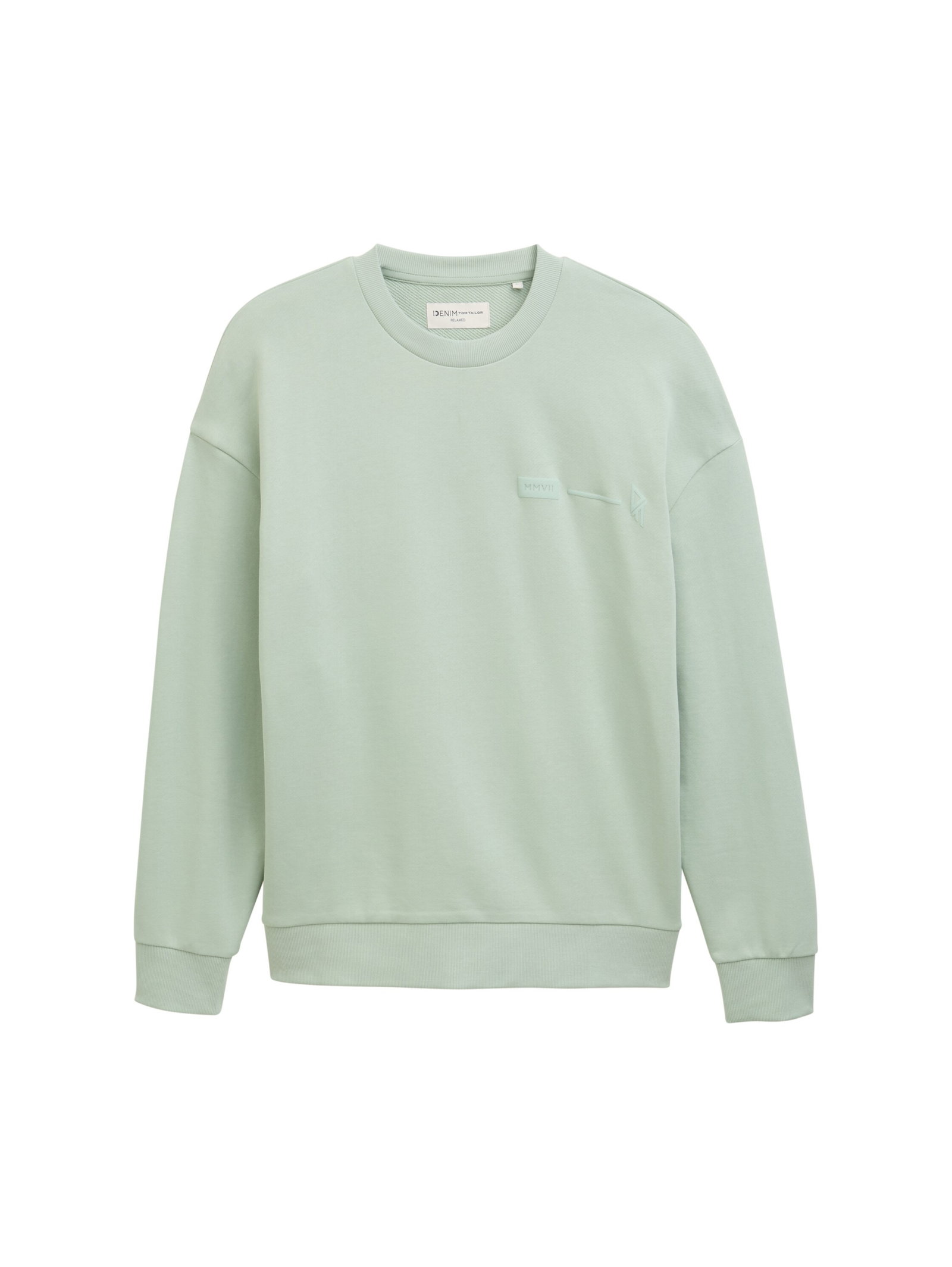 relaxed printed crewneck sweat, Fresh Mint Green #1
