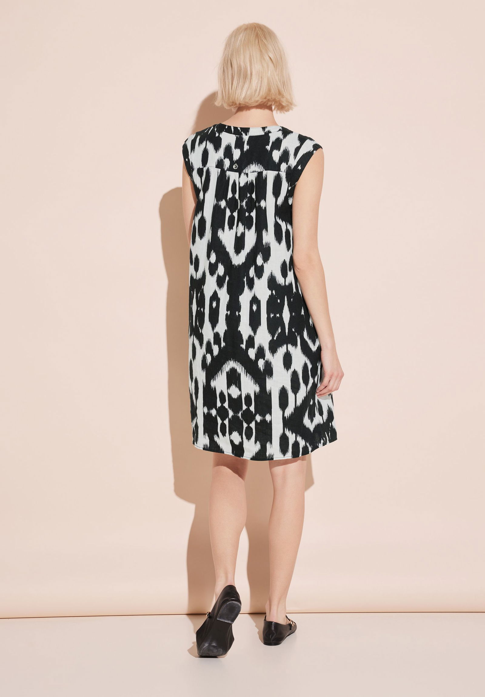 Street One |  Street One Kleid aus Leinen  | 38 | black