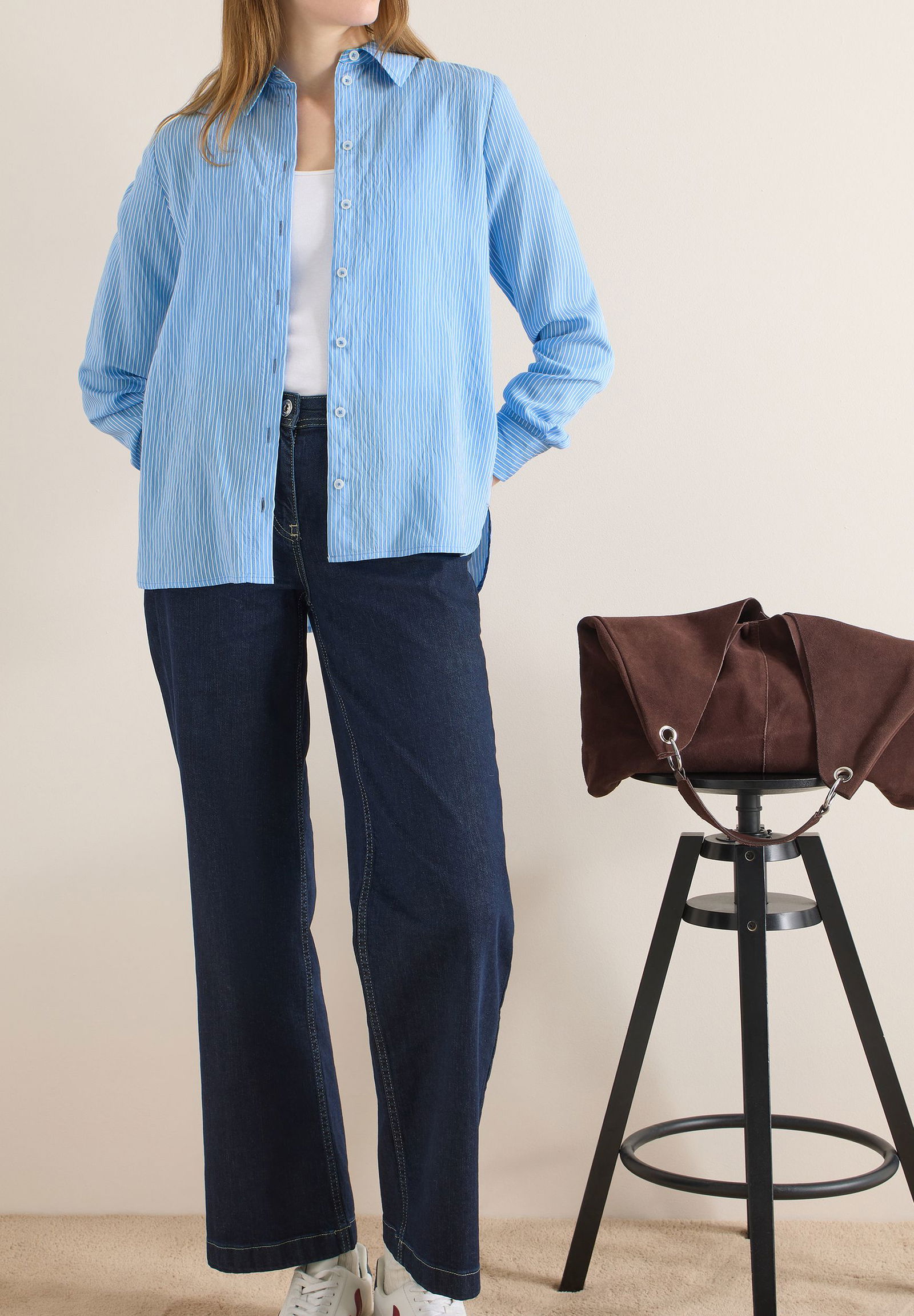 CECIL |  CECIL Hemdbluse  | L | fountain blue