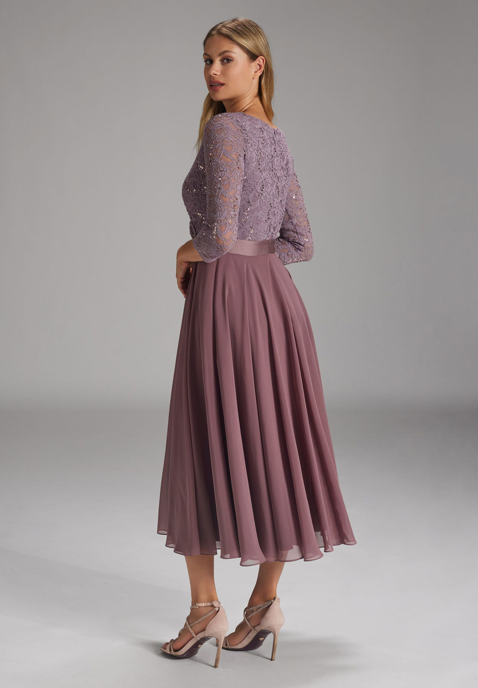 c857254da0b1f34cf0ee185b9b1d6e44 SWING Cocktailkleid aus Material-Mix