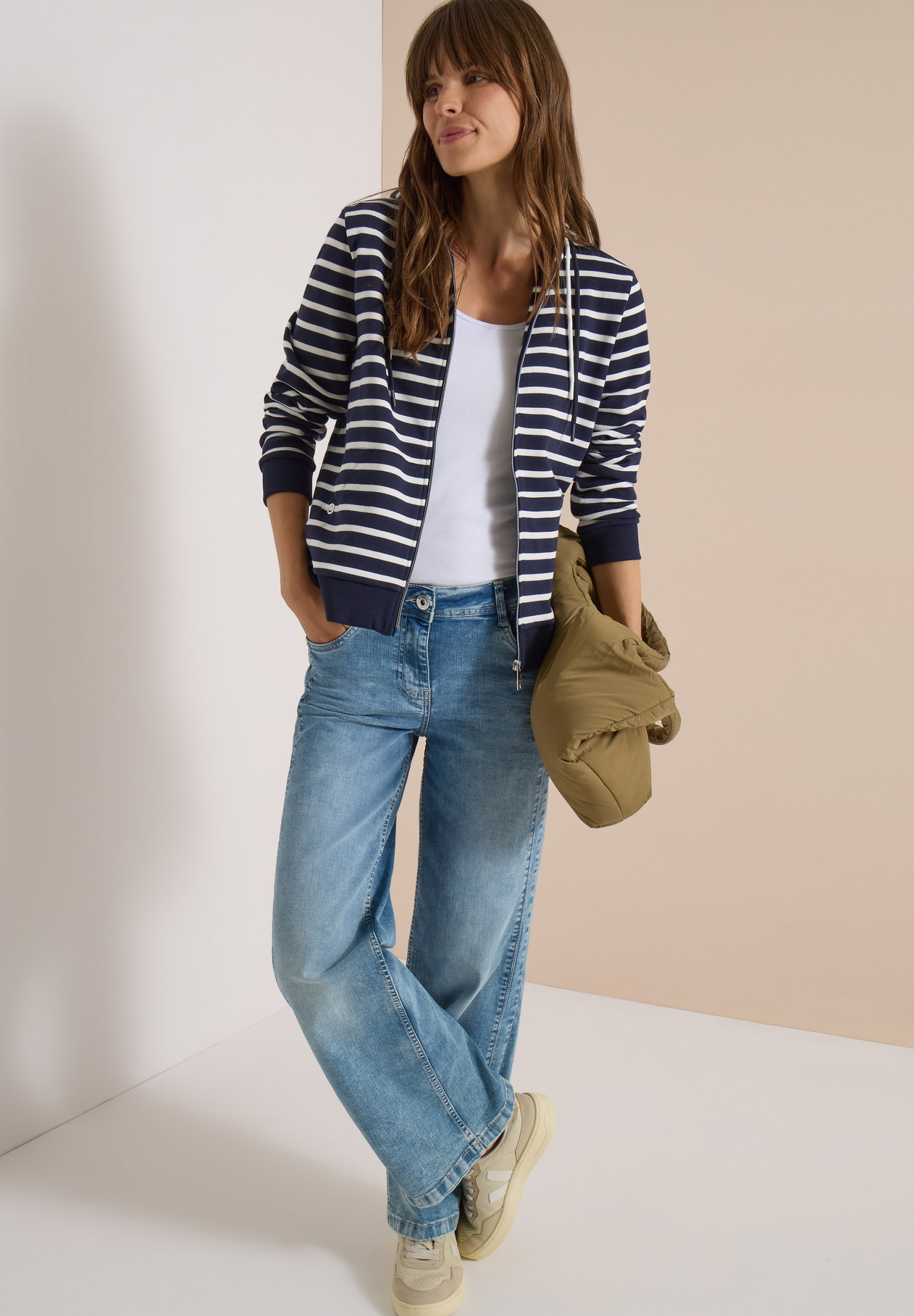 NOS Striped T-Shirt Jacket, urban dark blue #5