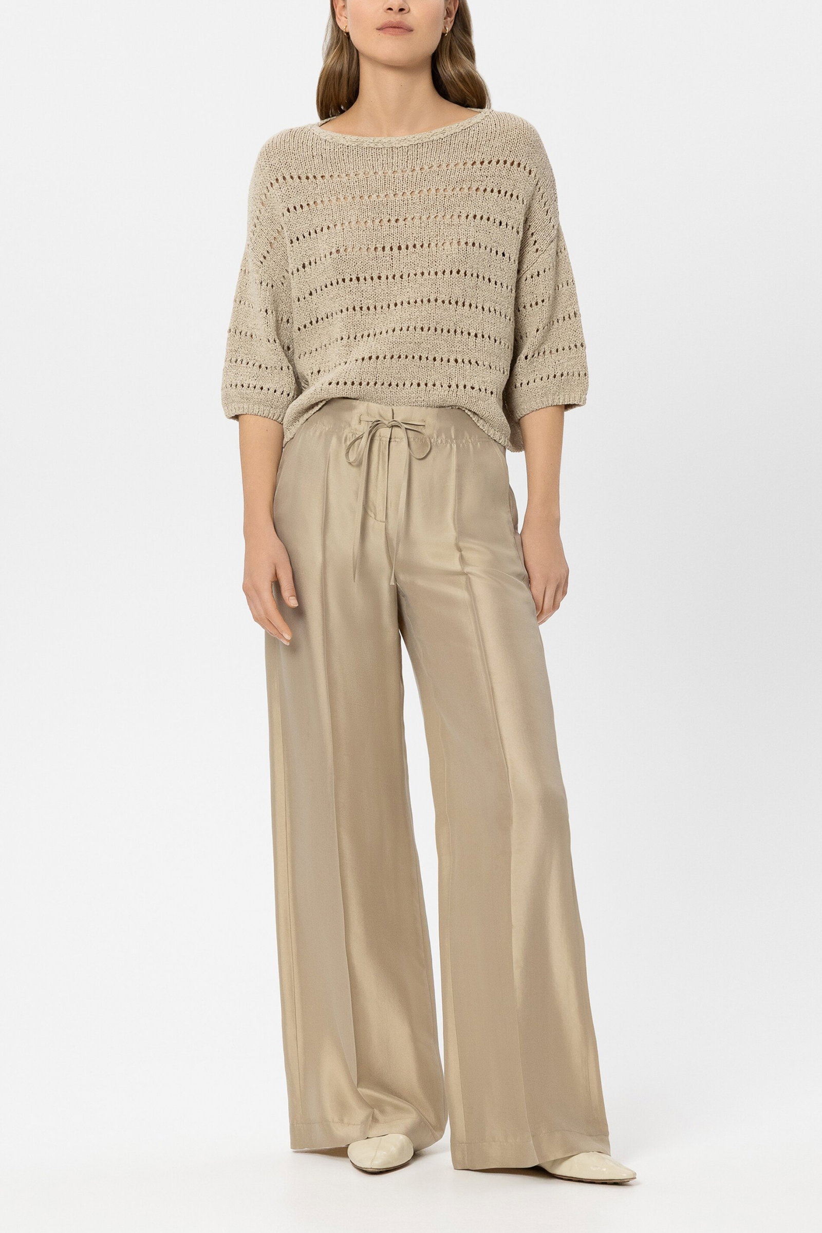 Luisa Cerano weite Joggpants aus edel changierender Viskose-Seiden-Mischung #2