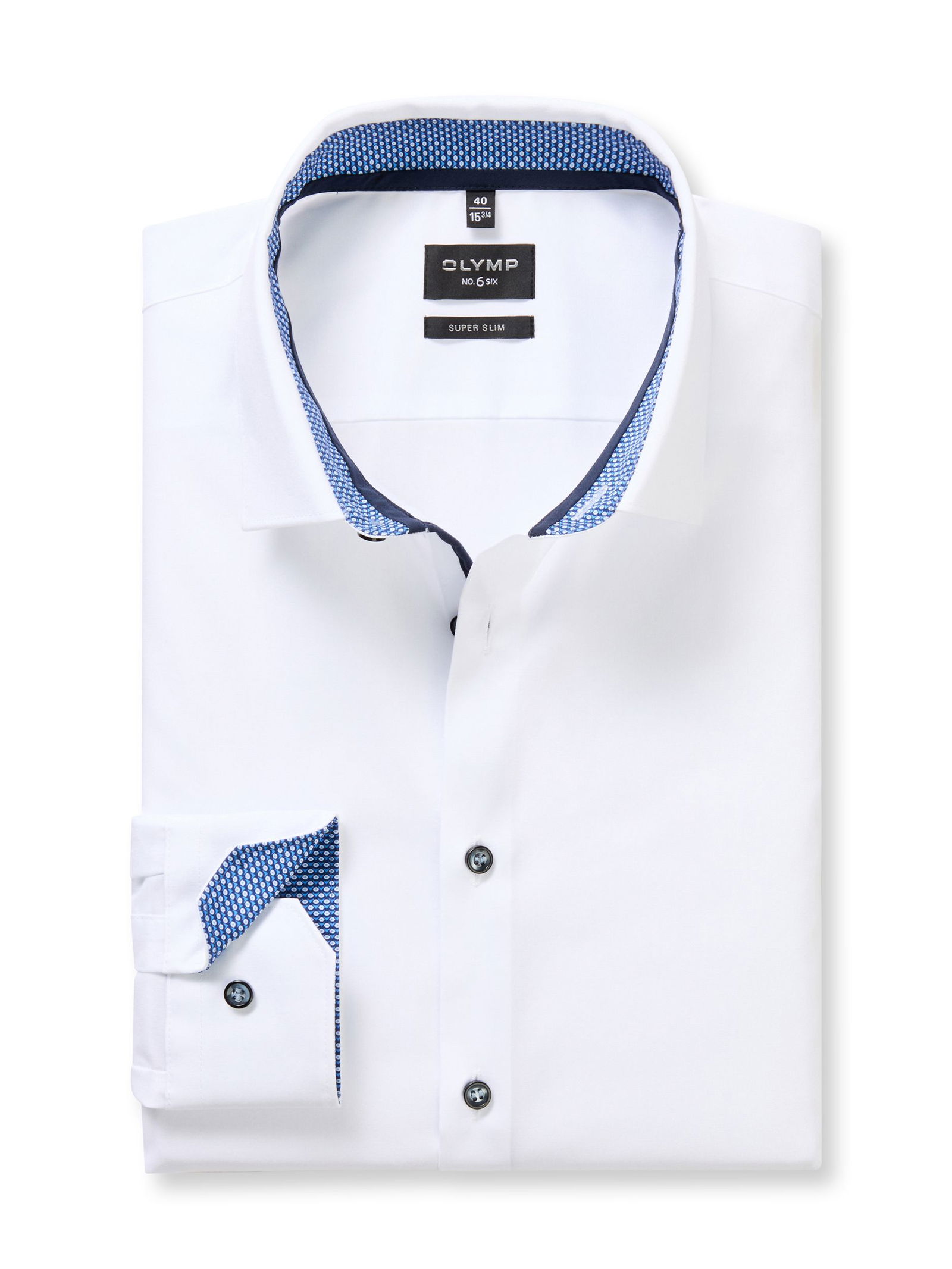 Olymp |  Olymp Hemd Slim Fit  | 44 | marine