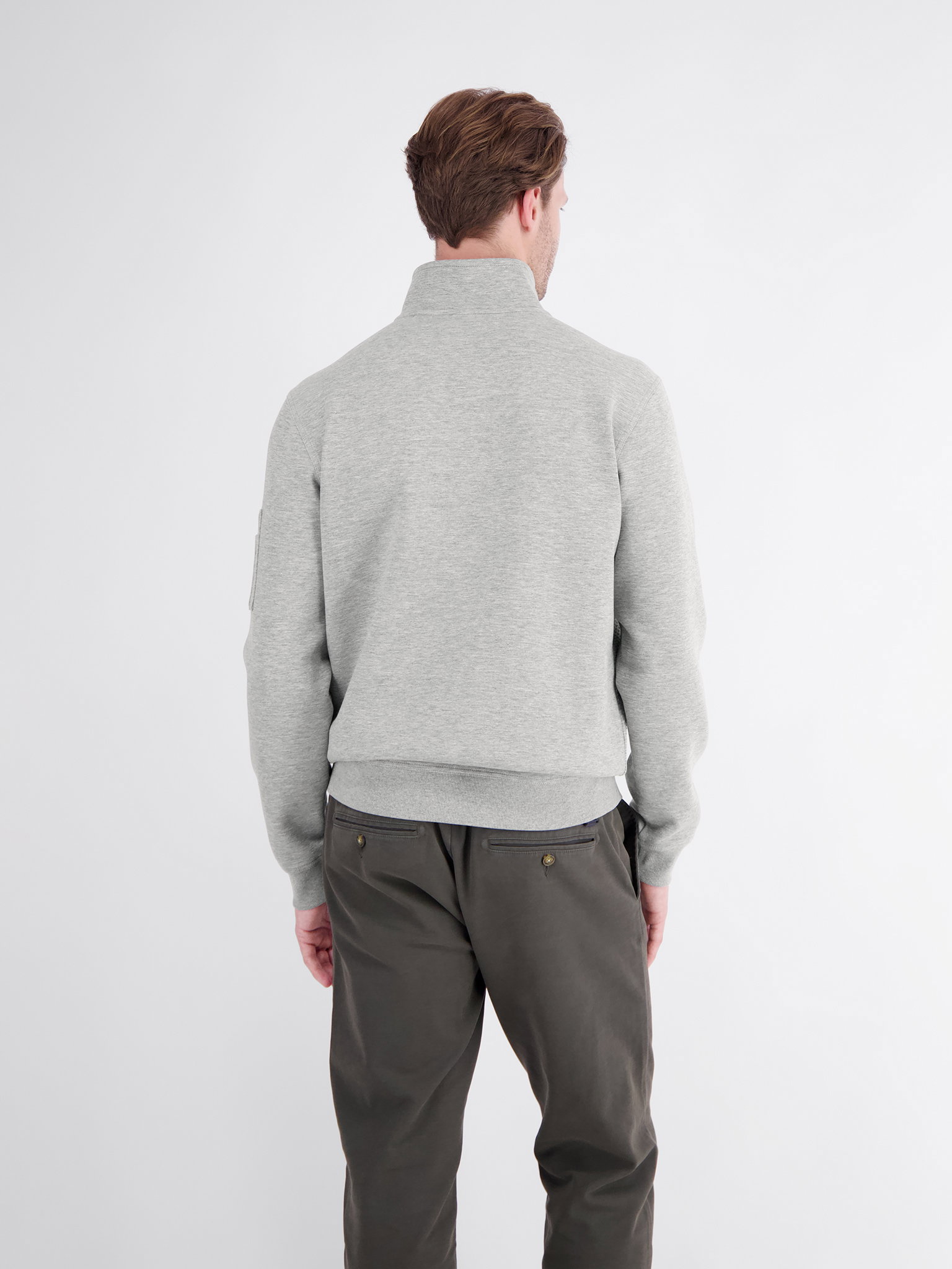 SWEATSHIRT/TROYER/RH/V-NE, PLATINUM GREY M #4