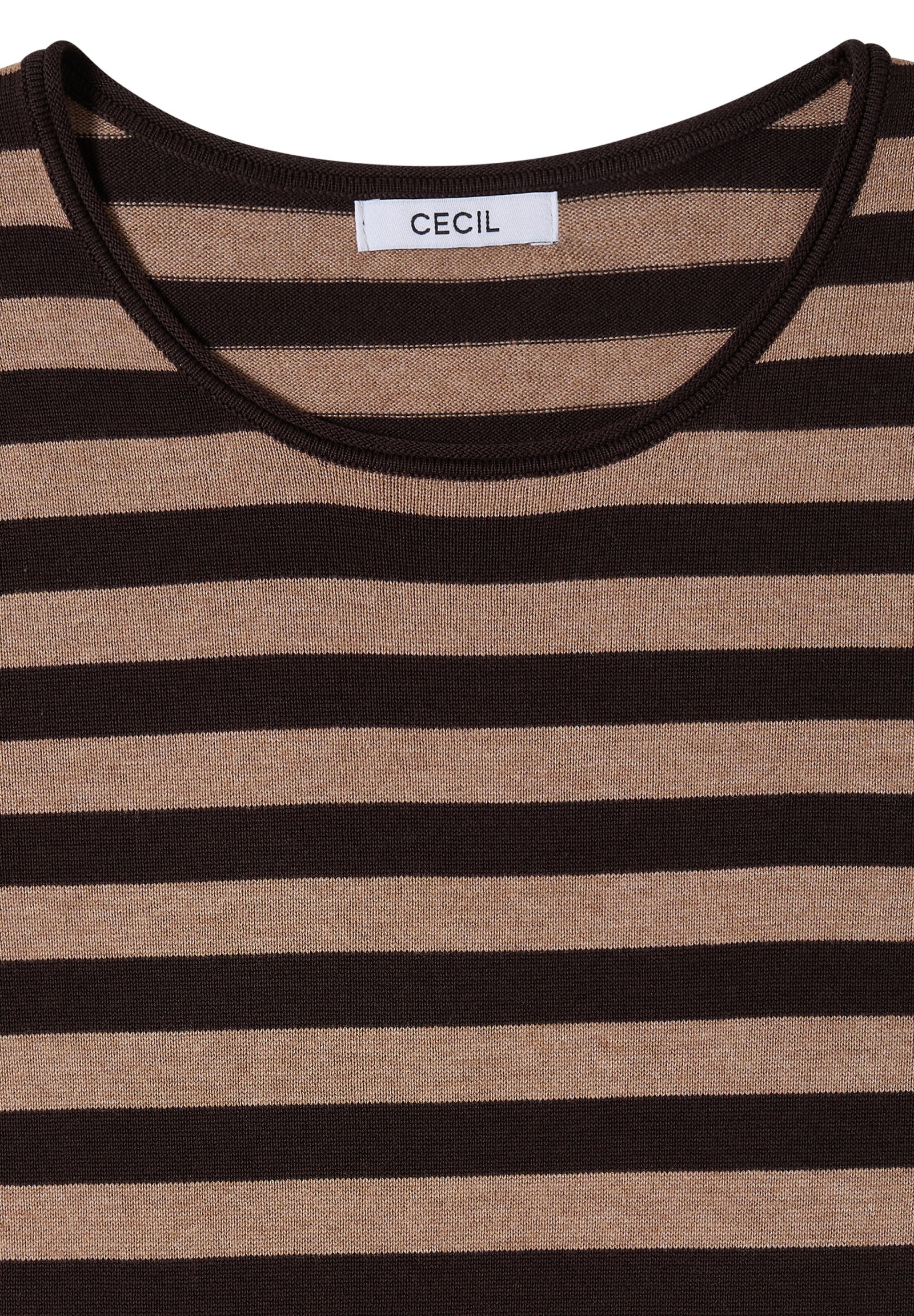 TOS_Striped Roundneck, truffle brown #2
