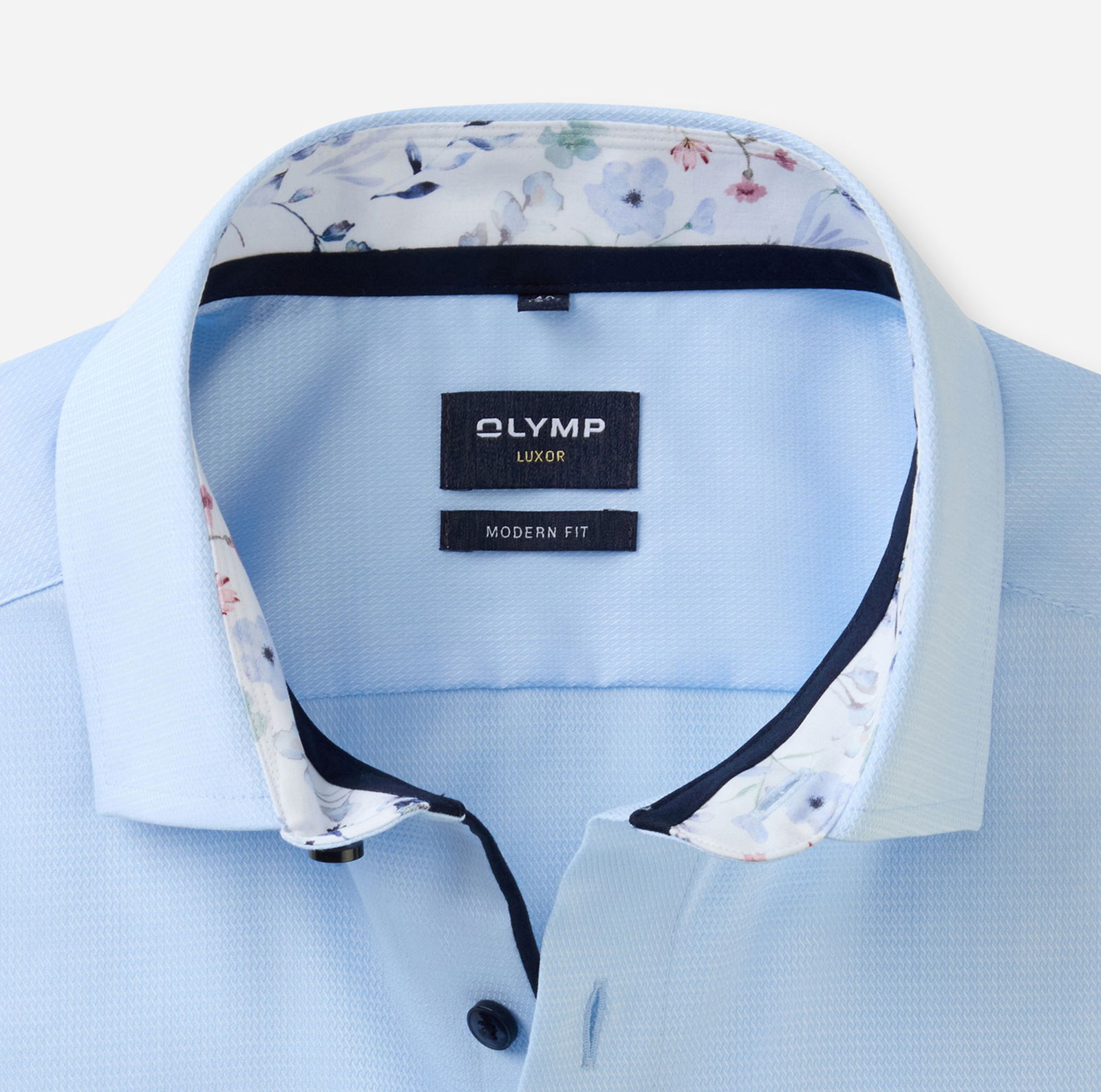 Olymp |  Olymp Hemd Modern Fit  | 43 | bleu