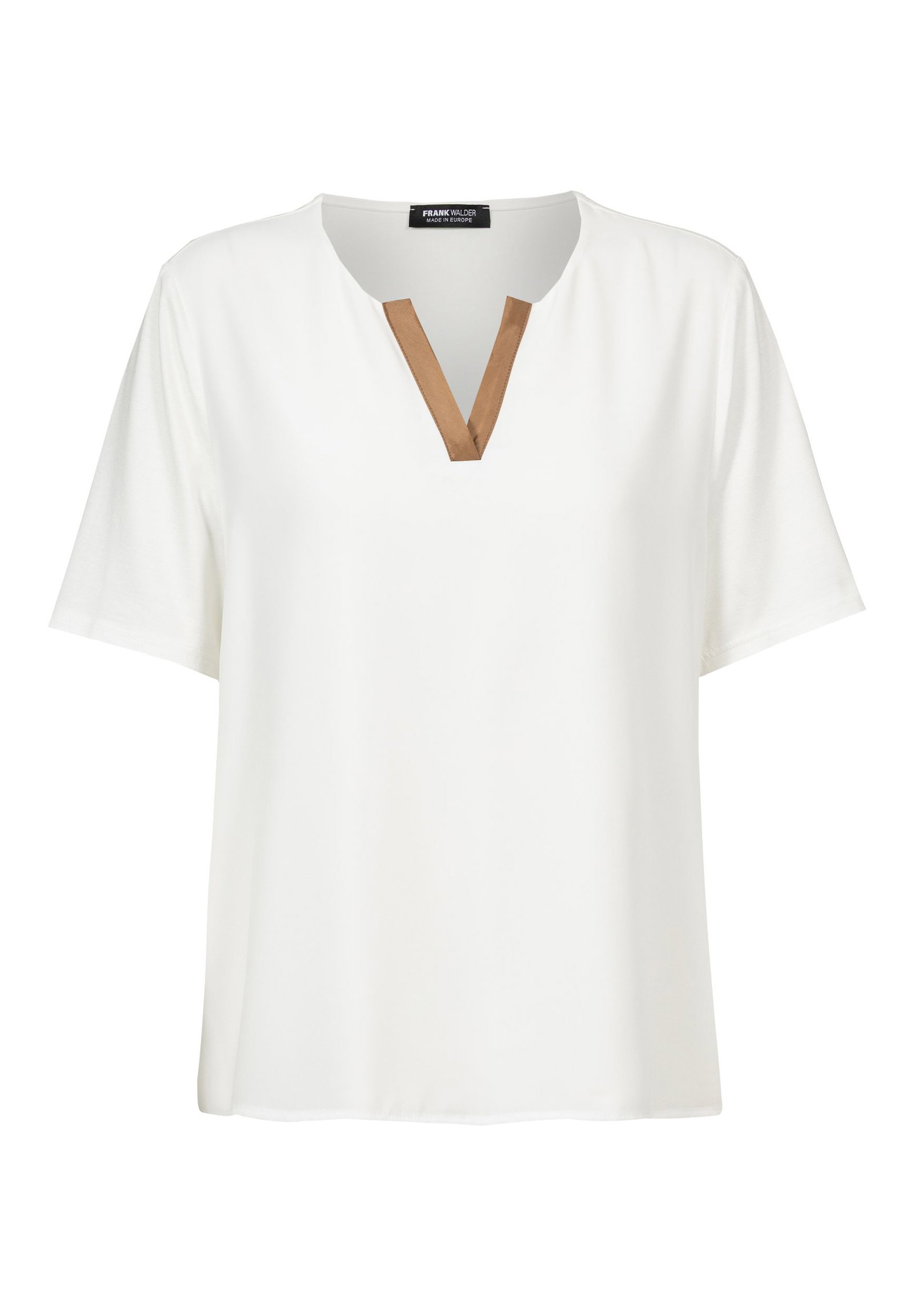 Frank Walder |  Frank Walder Druckbluse  | 46 | ecru